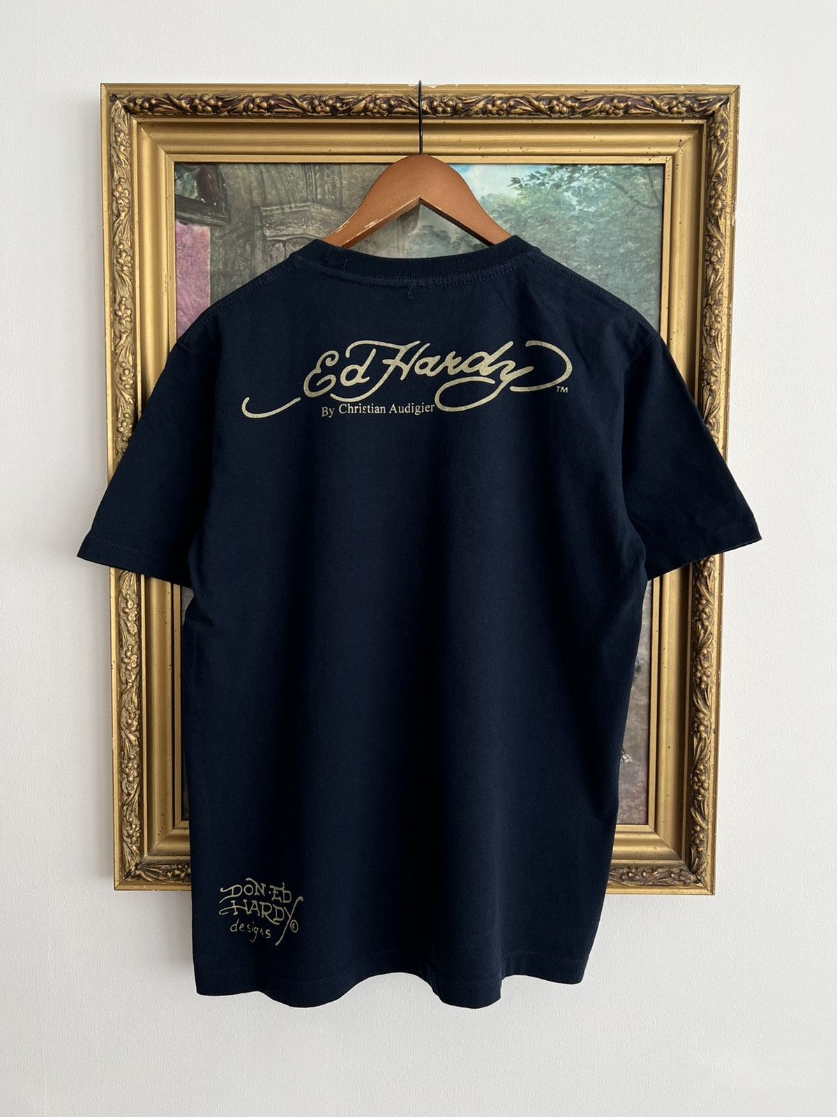 Ed Hardy Ed Hardy Christian Audigier Eagle Snake Streetwear Navy Tee Size US M / EU 48-50 / 2 - 2 Thumbnail