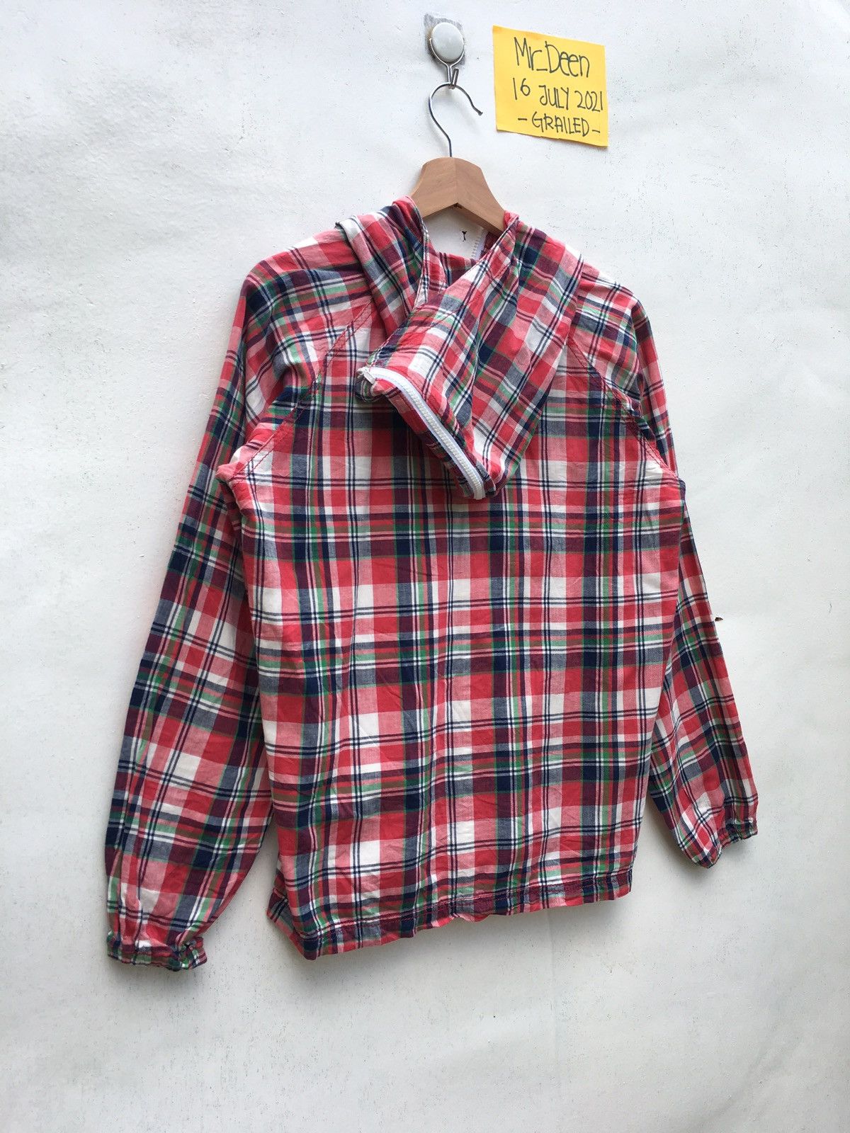 Beams Plus Vintage BEAMS Checkered Cotton Zip Up Hoodie Size US M / EU 48-50 / 2 - 13 Thumbnail