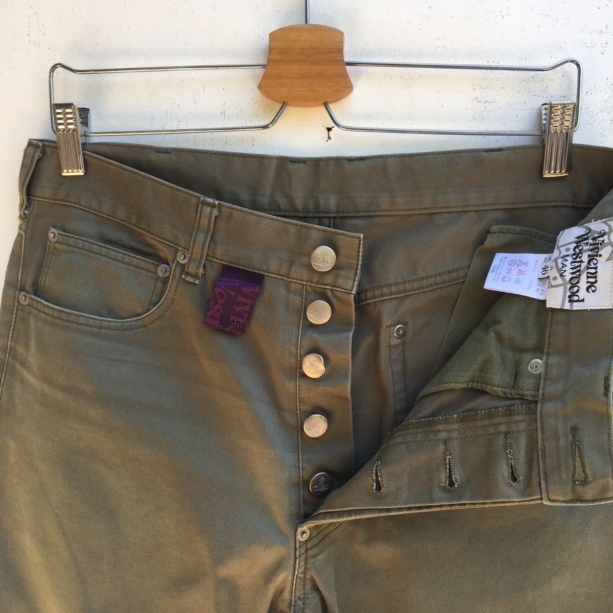 Vivienne Westwood Rare Vintage Vivienne Westwood Embroidered Logo Pants Size US 31 - 11 Thumbnail