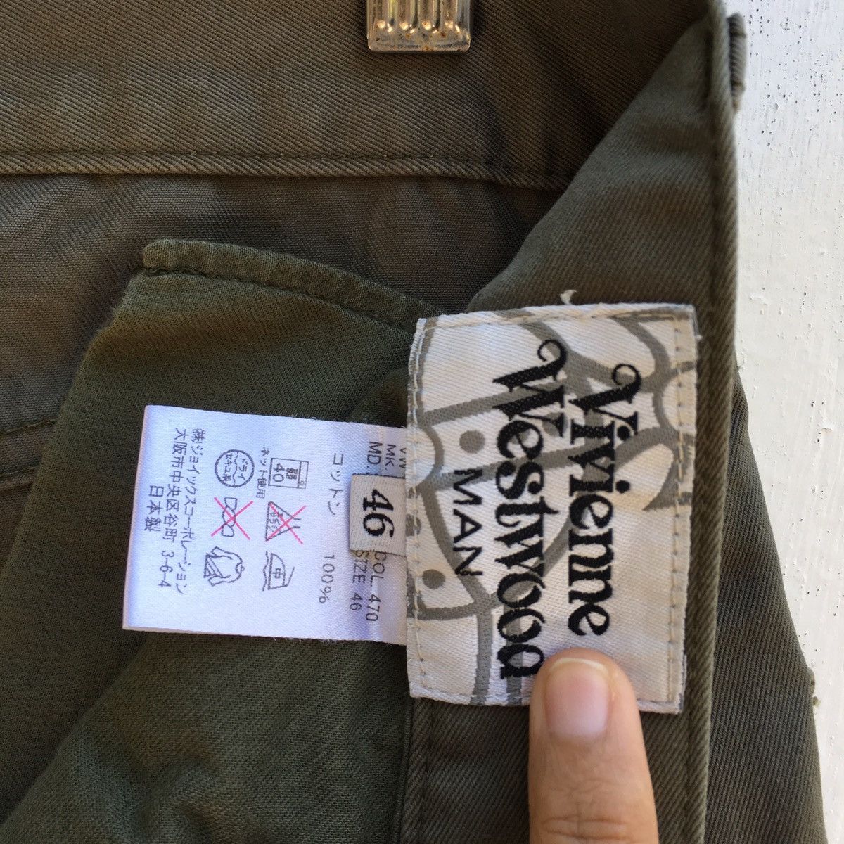 Vivienne Westwood Rare Vintage Vivienne Westwood Embroidered Logo Pants Size US 31 - 14 Thumbnail