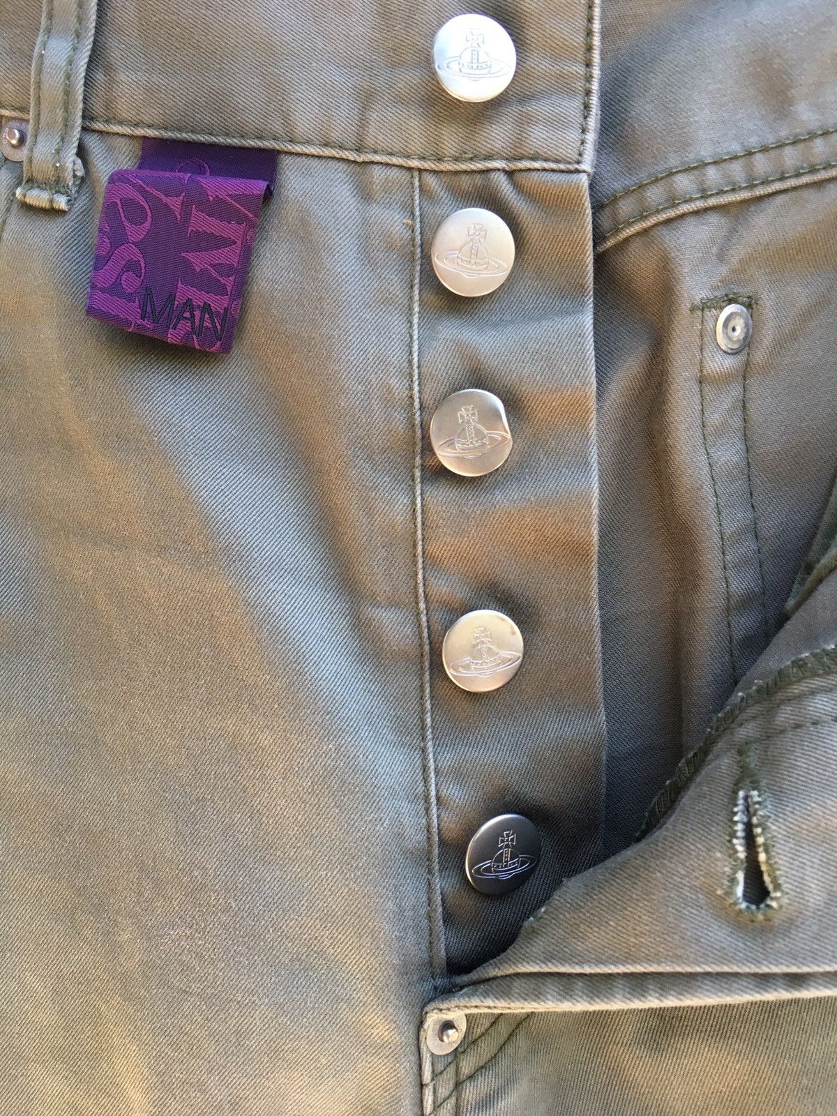 Vivienne Westwood Rare Vintage Vivienne Westwood Embroidered Logo Pants Size US 31 - 17 Thumbnail