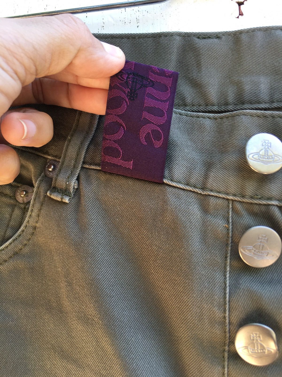 Vivienne Westwood Rare Vintage Vivienne Westwood Embroidered Logo Pants Size US 31 - 19 Thumbnail