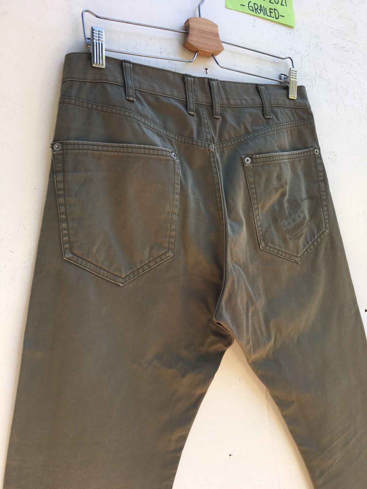 Vivienne Westwood Rare Vintage Vivienne Westwood Embroidered Logo Pants Size US 31 - 24 Thumbnail