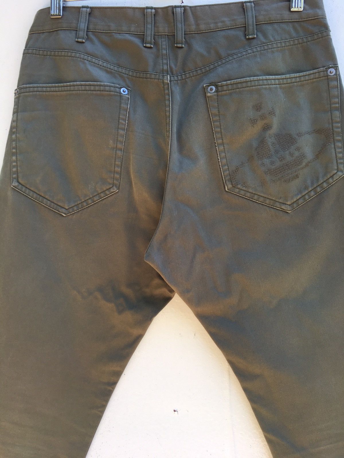 Vivienne Westwood Rare Vintage Vivienne Westwood Embroidered Logo Pants Size US 31 - 21 Thumbnail