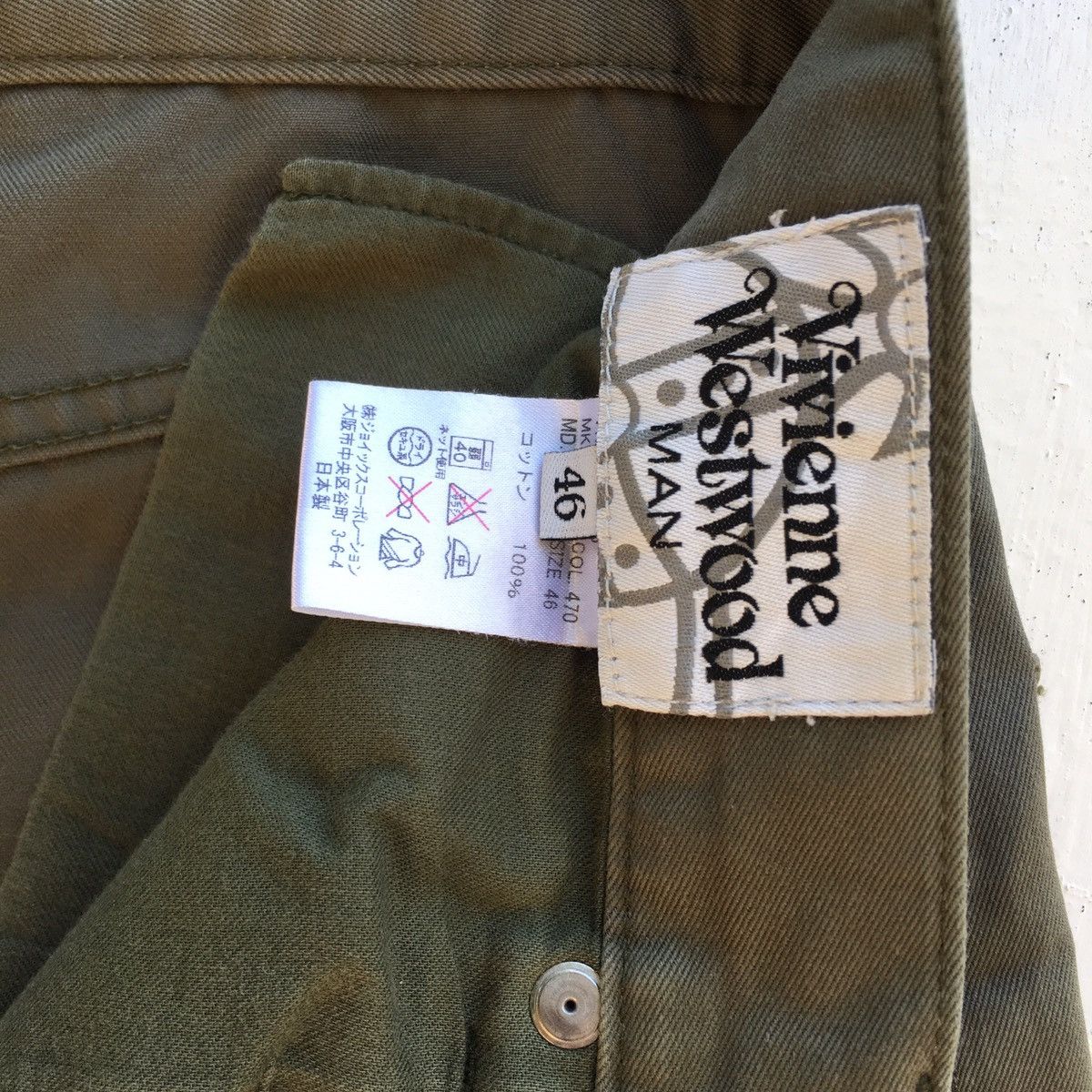 Vivienne Westwood Rare Vintage Vivienne Westwood Embroidered Logo Pants Size US 31 - 13 Thumbnail