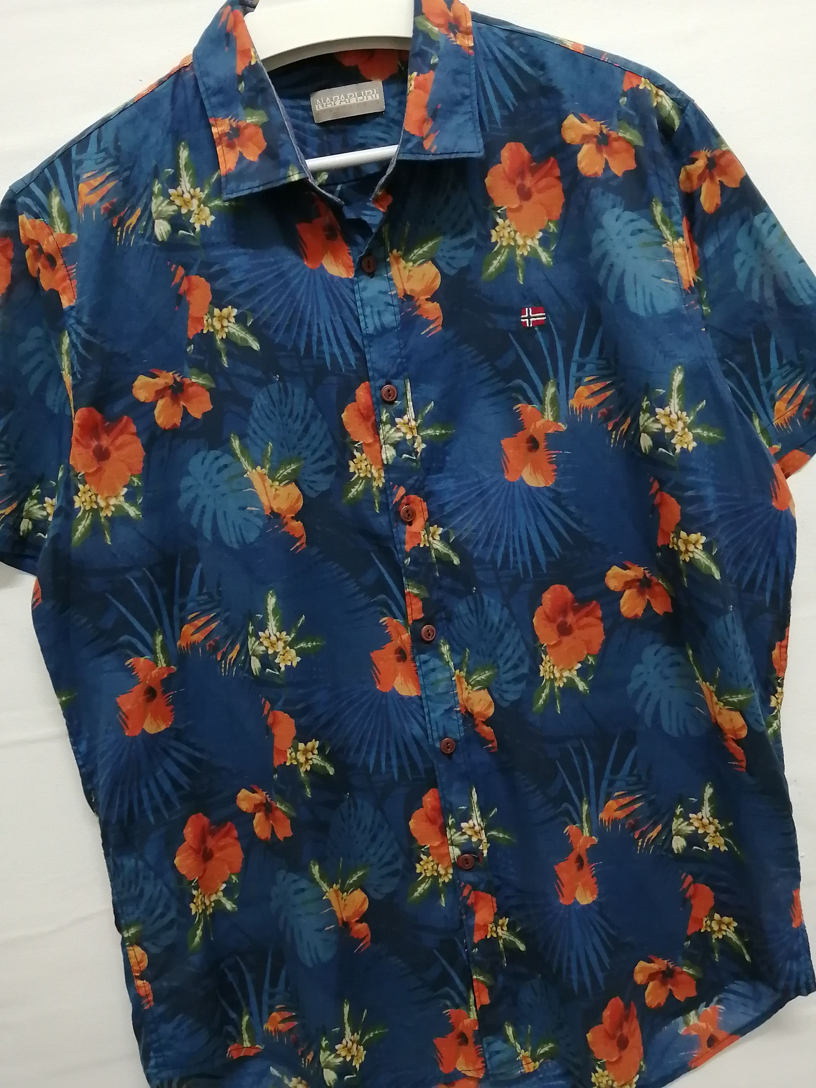 Napapijri NAPAPIJRI Geographic Floral Regular Fit Shirt Size US L / EU 52-54 / 3 - 8 Thumbnail
