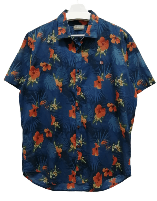 Napapijri Rare!! NAPAPIJRI Geographic Floral Regular Fit Shirt | Grailed