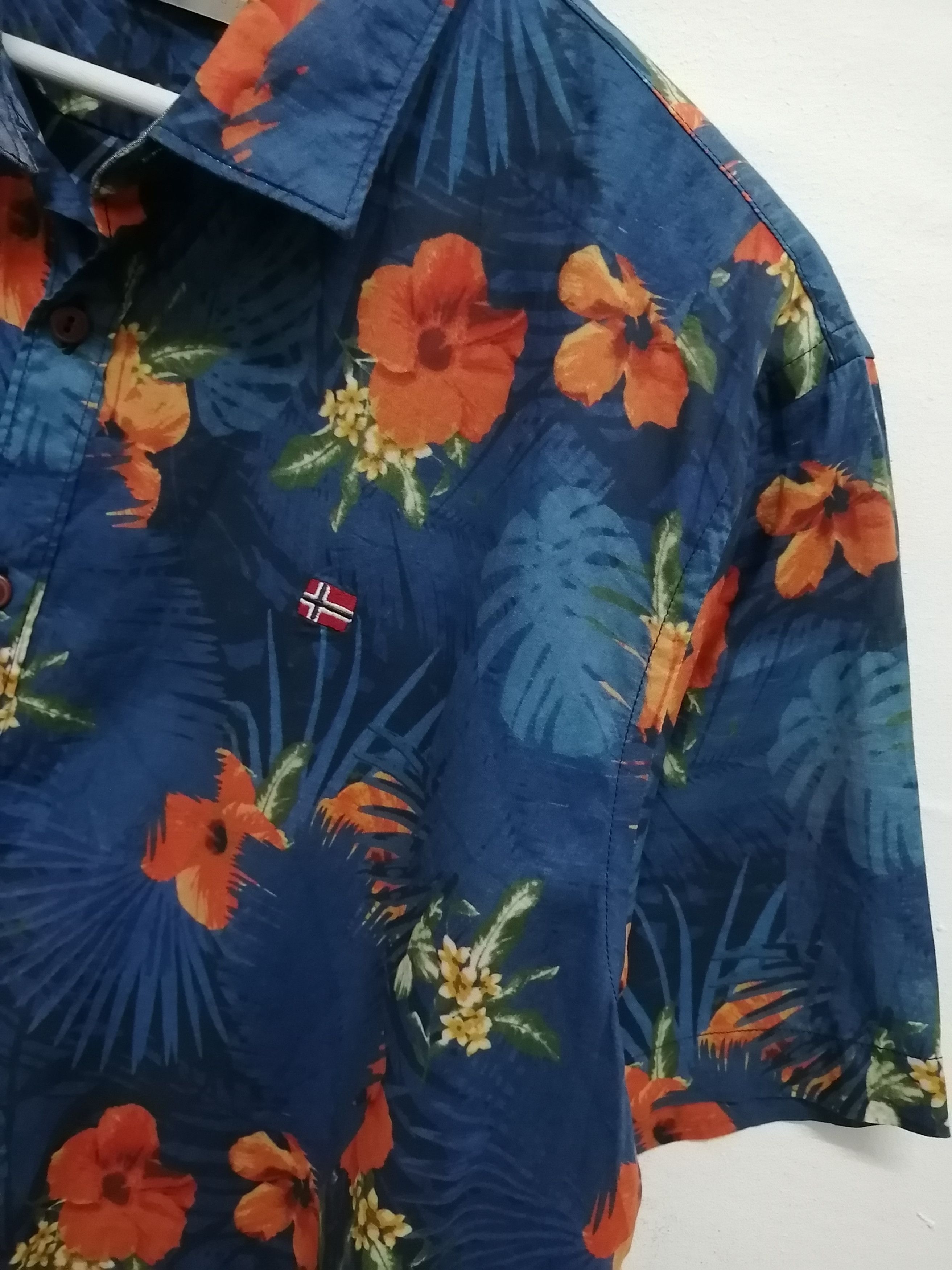 Napapijri NAPAPIJRI Geographic Floral Regular Fit Shirt Size US L / EU 52-54 / 3 - 6 Thumbnail