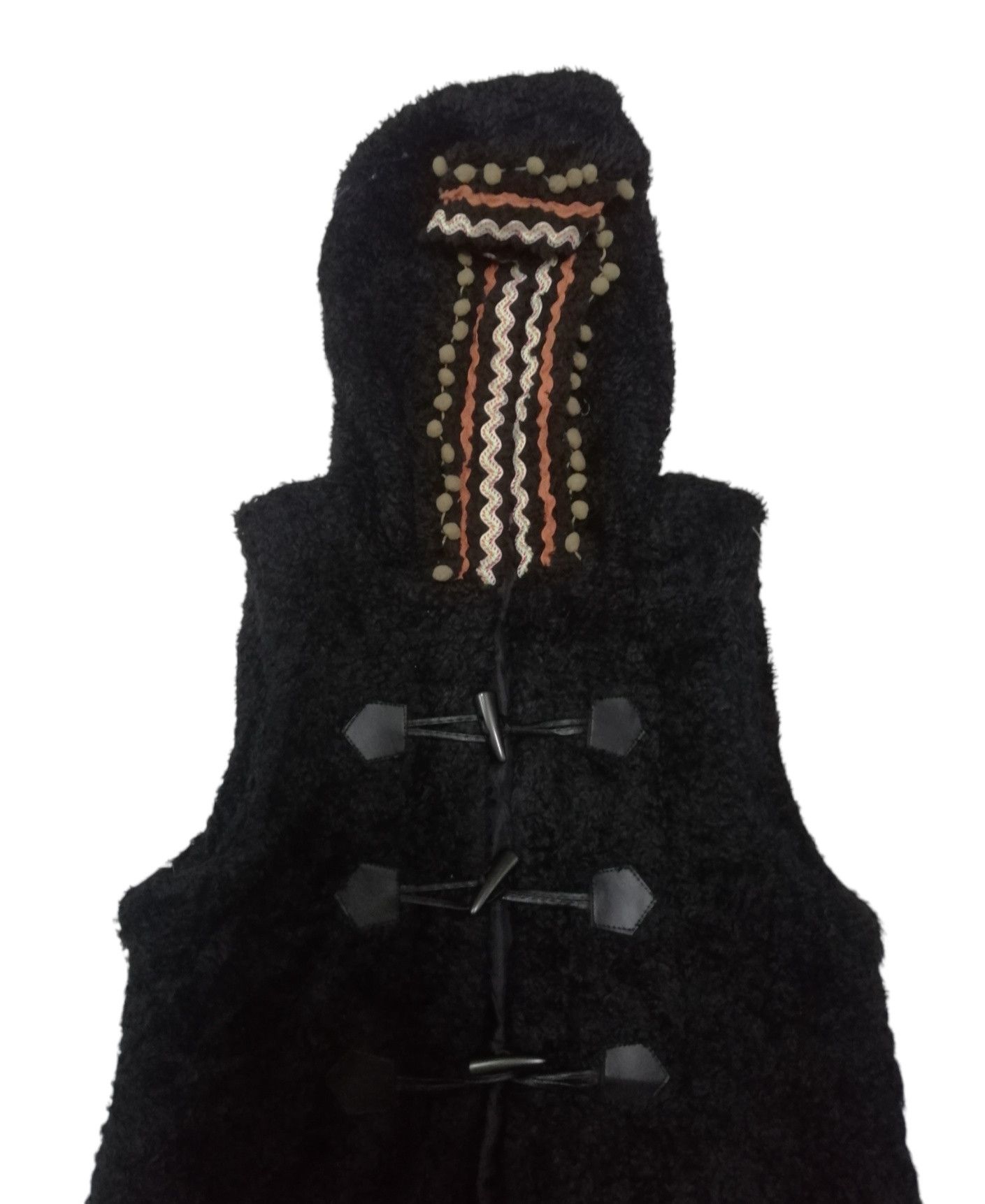Vintage Toco Toco Sleeveless Hoodies Black For Womens