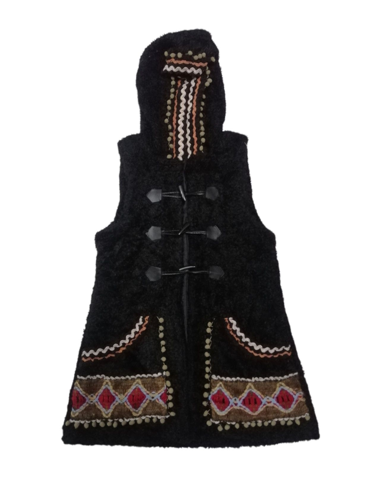 Vintage Toco Toco Sleeveless Hoodies Black For Womens