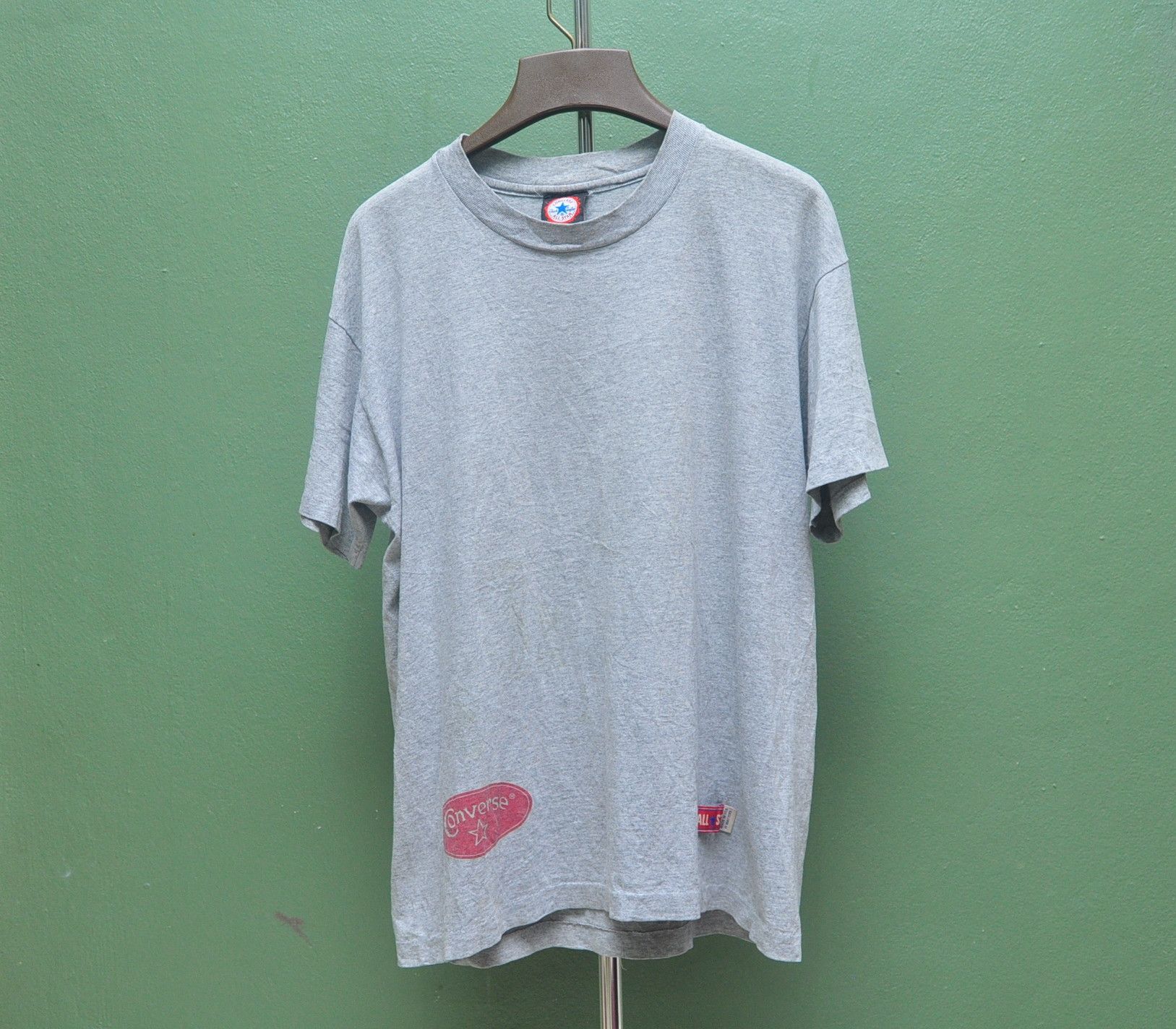 Converse × Designer × Japanese Brand Vintage Converse Streetwear Grey Colour Shirt Size US L / EU 52-54 / 3 - 2 Thumbnail