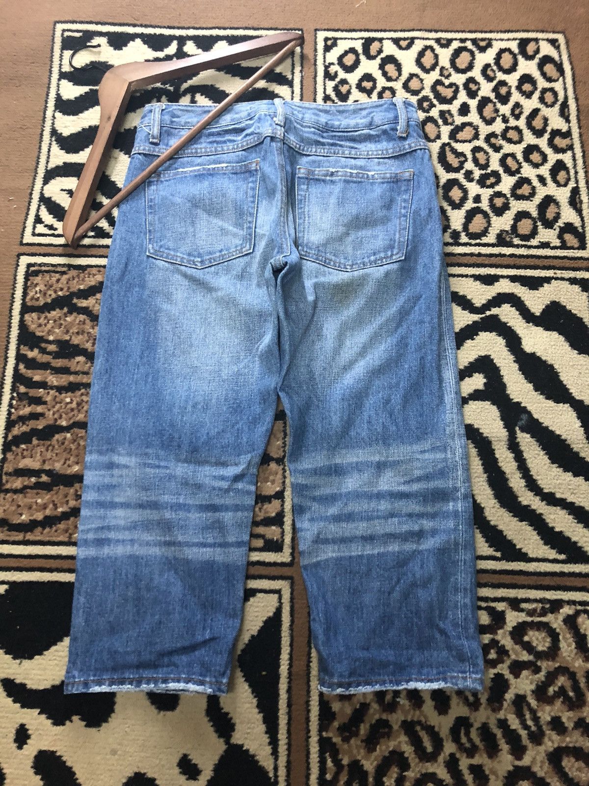 Japanese Brand × Salvage VINTAGE SLEVEDGE SPICKANDSPAN QUARTER SHORT BLUE WASH DENIM Size US 28 / EU 44 - 6 Thumbnail