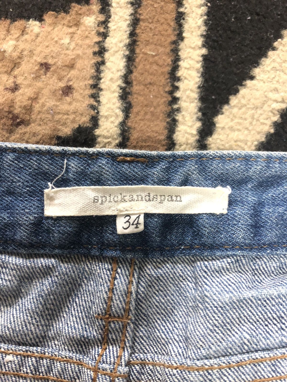Japanese Brand × Salvage VINTAGE SLEVEDGE SPICKANDSPAN QUARTER SHORT BLUE WASH DENIM Size US 28 / EU 44 - 5 Thumbnail