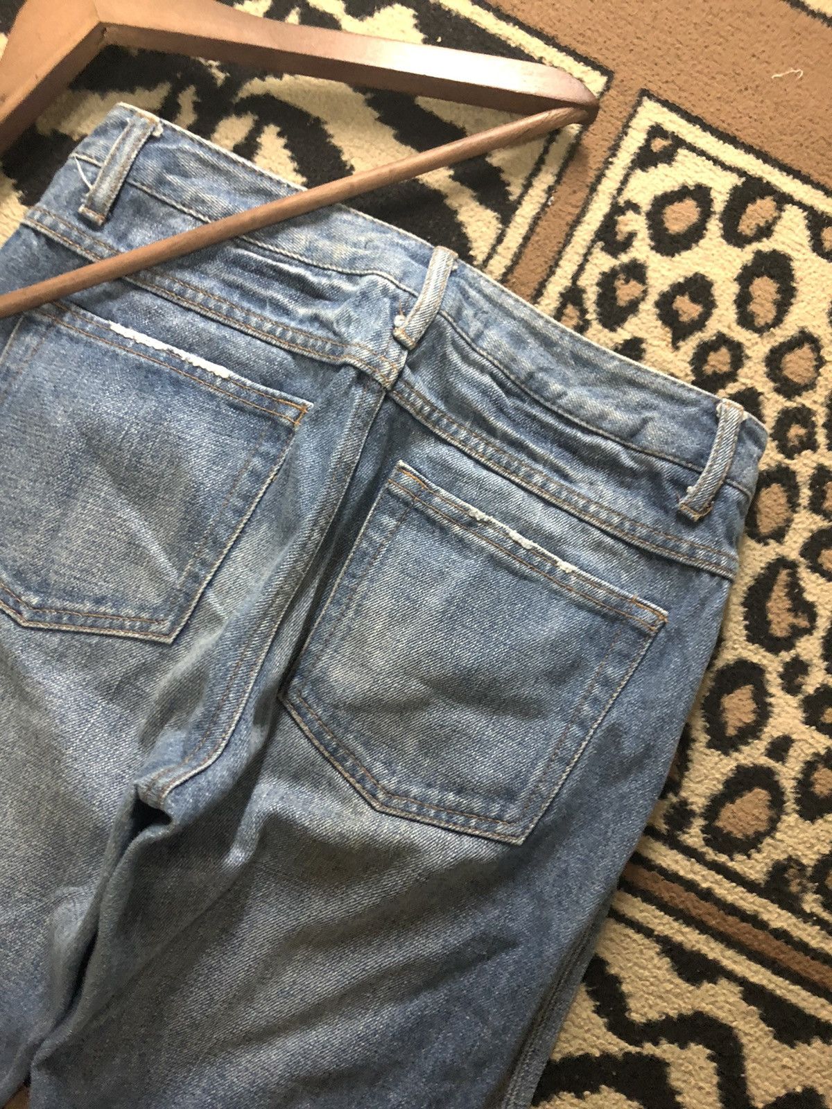 Japanese Brand × Salvage VINTAGE SLEVEDGE SPICKANDSPAN QUARTER SHORT BLUE WASH DENIM Size US 28 / EU 44 - 7 Thumbnail