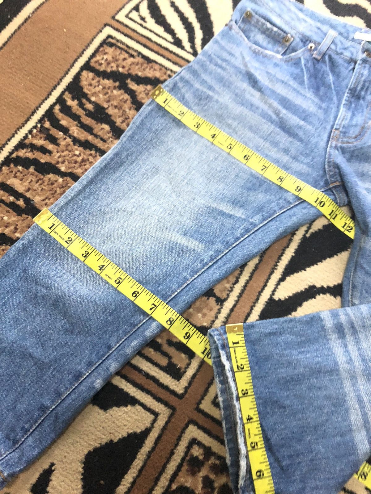 Japanese Brand × Salvage VINTAGE SLEVEDGE SPICKANDSPAN QUARTER SHORT BLUE WASH DENIM Size US 28 / EU 44 - 12 Thumbnail