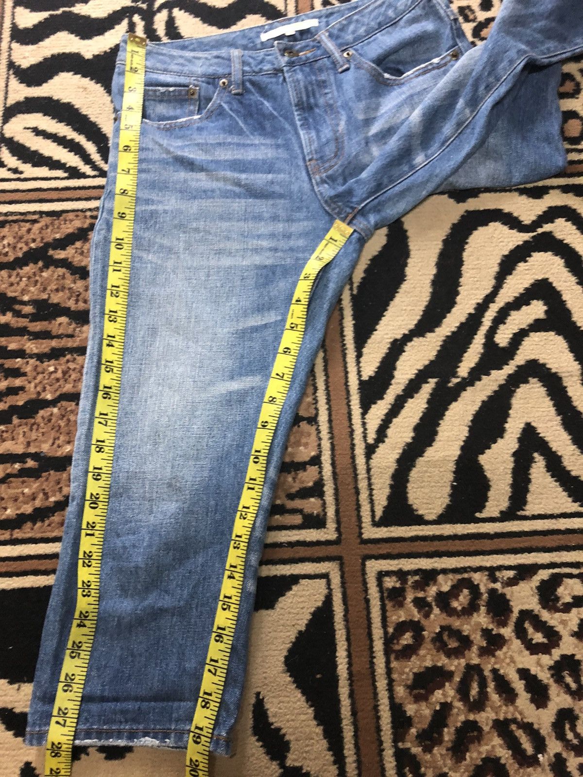 Japanese Brand × Salvage VINTAGE SLEVEDGE SPICKANDSPAN QUARTER SHORT BLUE WASH DENIM Size US 28 / EU 44 - 11 Thumbnail