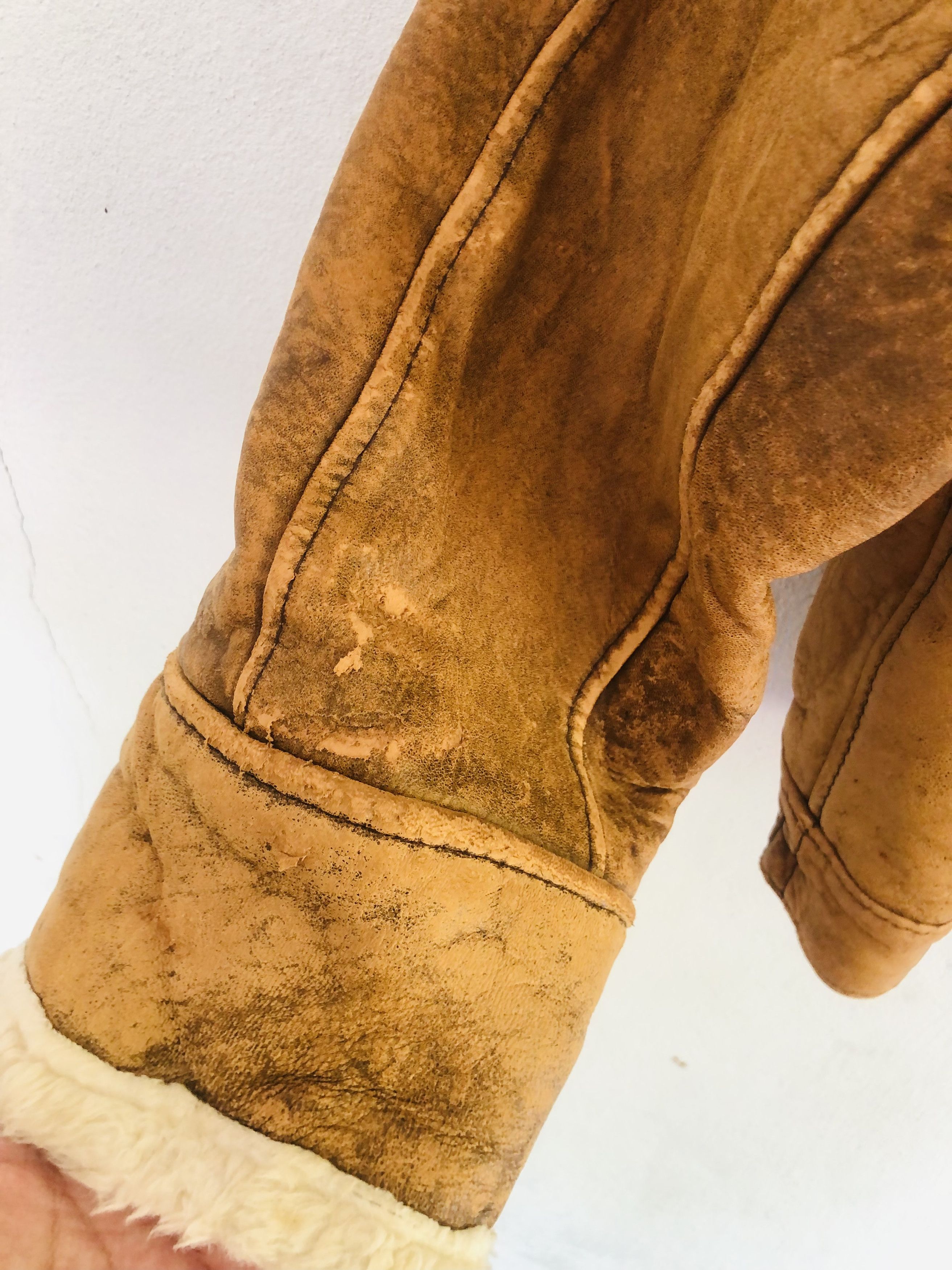 Japanese Brand × Vintage Vintage Real Leather Jacket Travis Scott Fashion Style Size US M / EU 48-50 / 2 - 10 Thumbnail