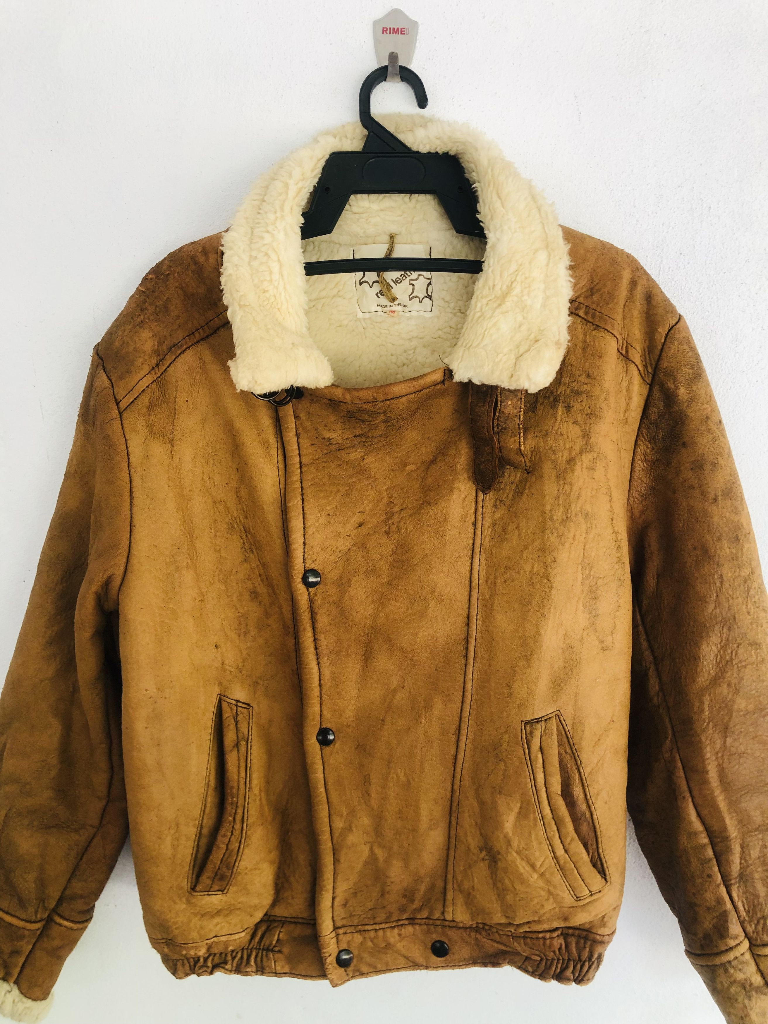 Japanese Brand × Vintage Vintage Real Leather Jacket Travis Scott Fashion Style Size US M / EU 48-50 / 2 - 3 Thumbnail