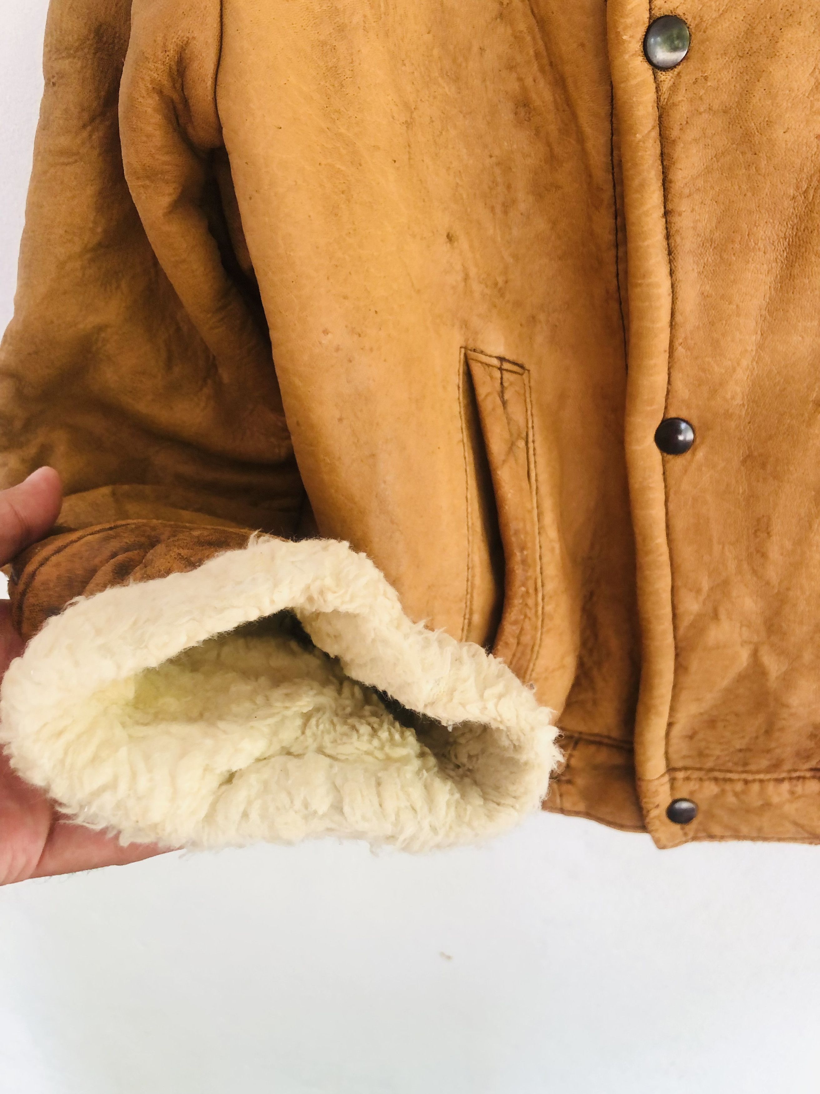 Japanese Brand × Vintage Vintage Real Leather Jacket Travis Scott Fashion Style Size US M / EU 48-50 / 2 - 5 Thumbnail