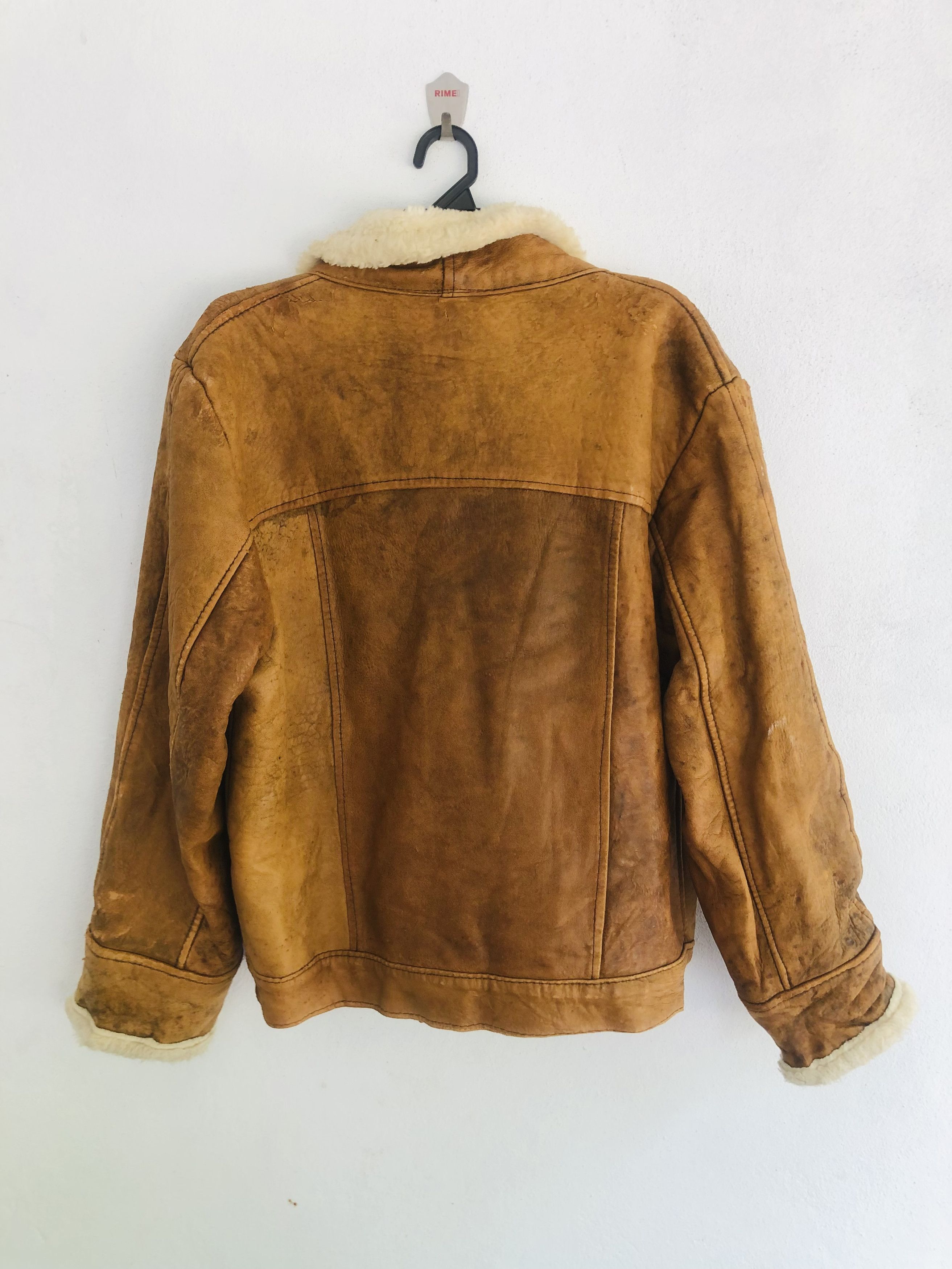 Japanese Brand × Vintage Vintage Real Leather Jacket Travis Scott Fashion Style Size US M / EU 48-50 / 2 - 2 Thumbnail
