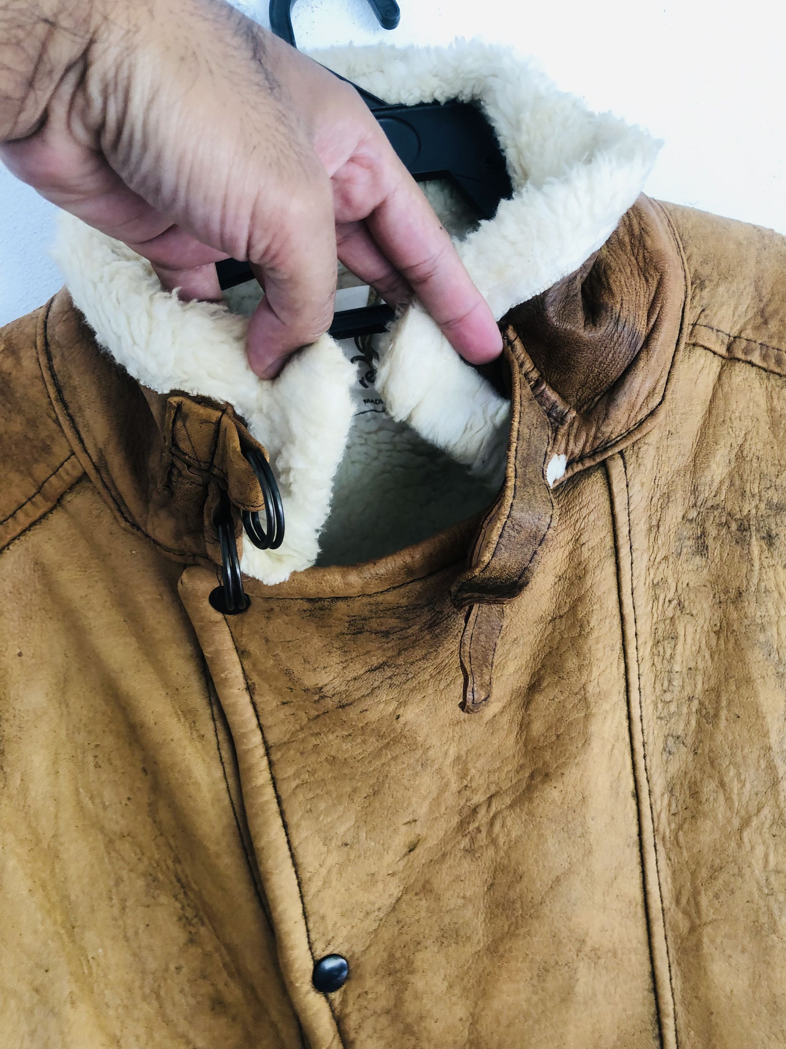 Japanese Brand × Vintage Vintage Real Leather Jacket Travis Scott Fashion Style Size US M / EU 48-50 / 2 - 6 Thumbnail