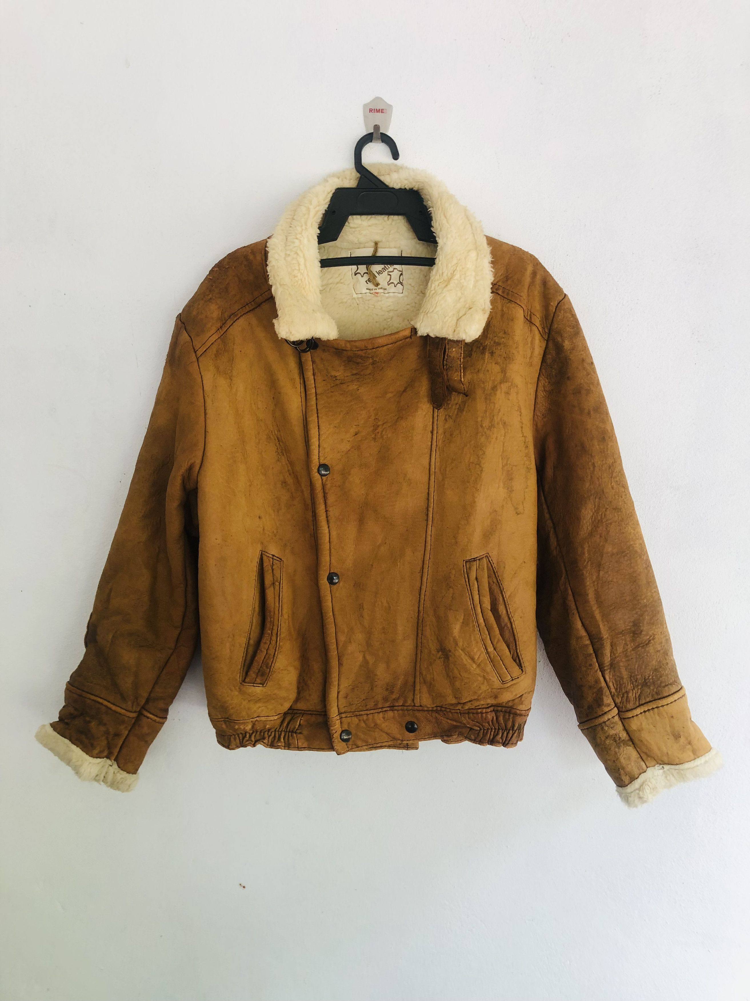 Japanese Brand × Vintage Vintage Real Leather Jacket Travis Scott Fashion Style Size US M / EU 48-50 / 2 - 1 Thumbnail