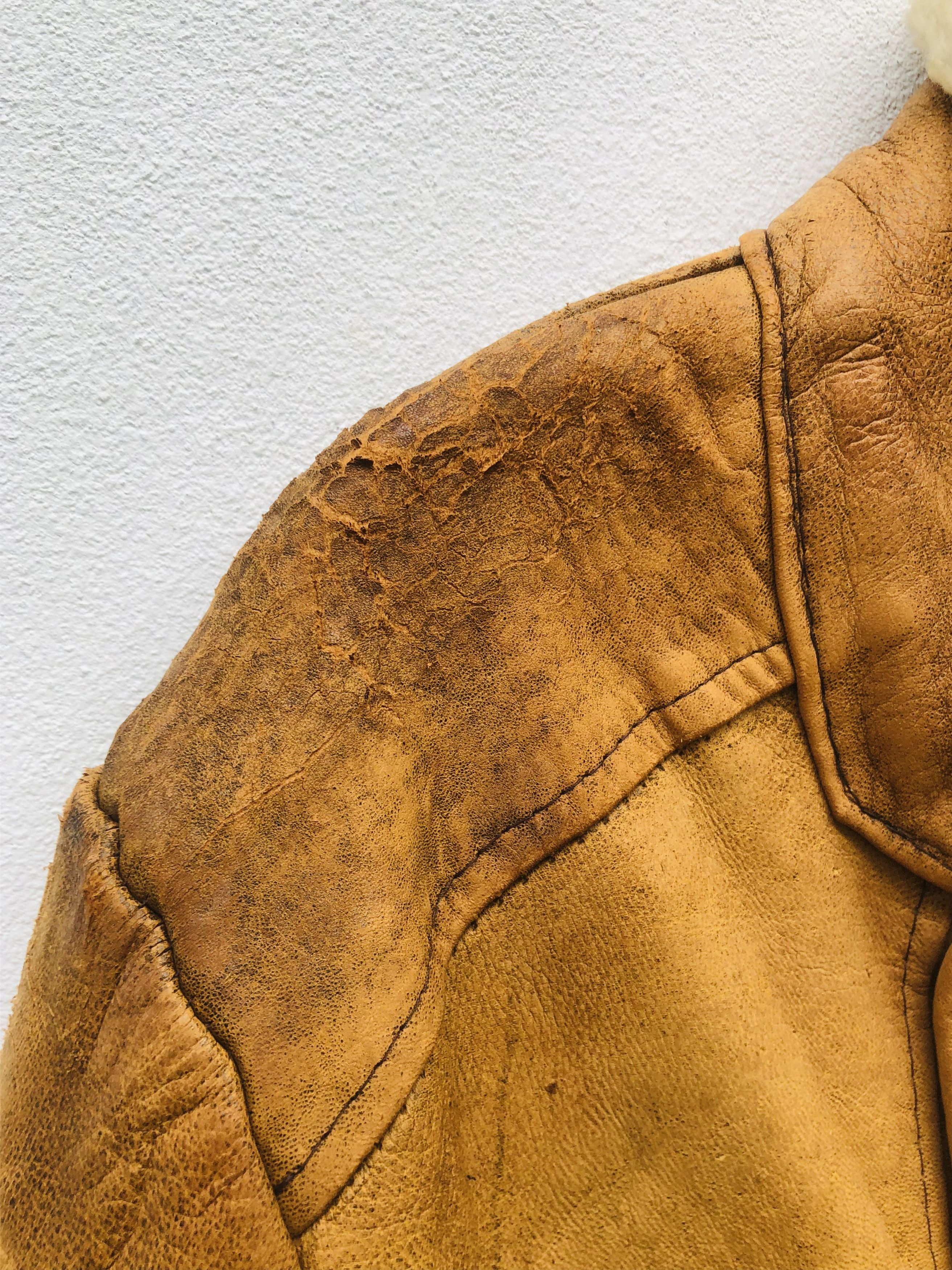 Japanese Brand × Vintage Vintage Real Leather Jacket Travis Scott Fashion Style Size US M / EU 48-50 / 2 - 16 Thumbnail