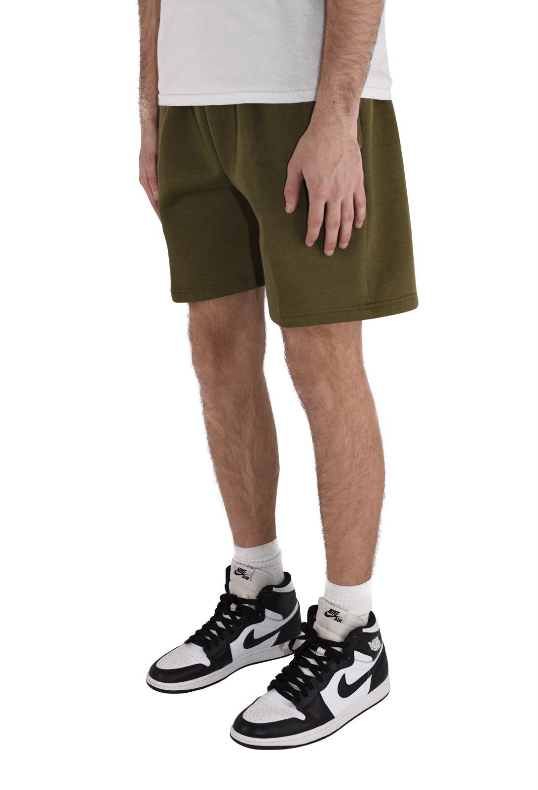 Other Fleece Sweat Shorts Olive Green M Size US 30 / EU 46 - 4 Thumbnail