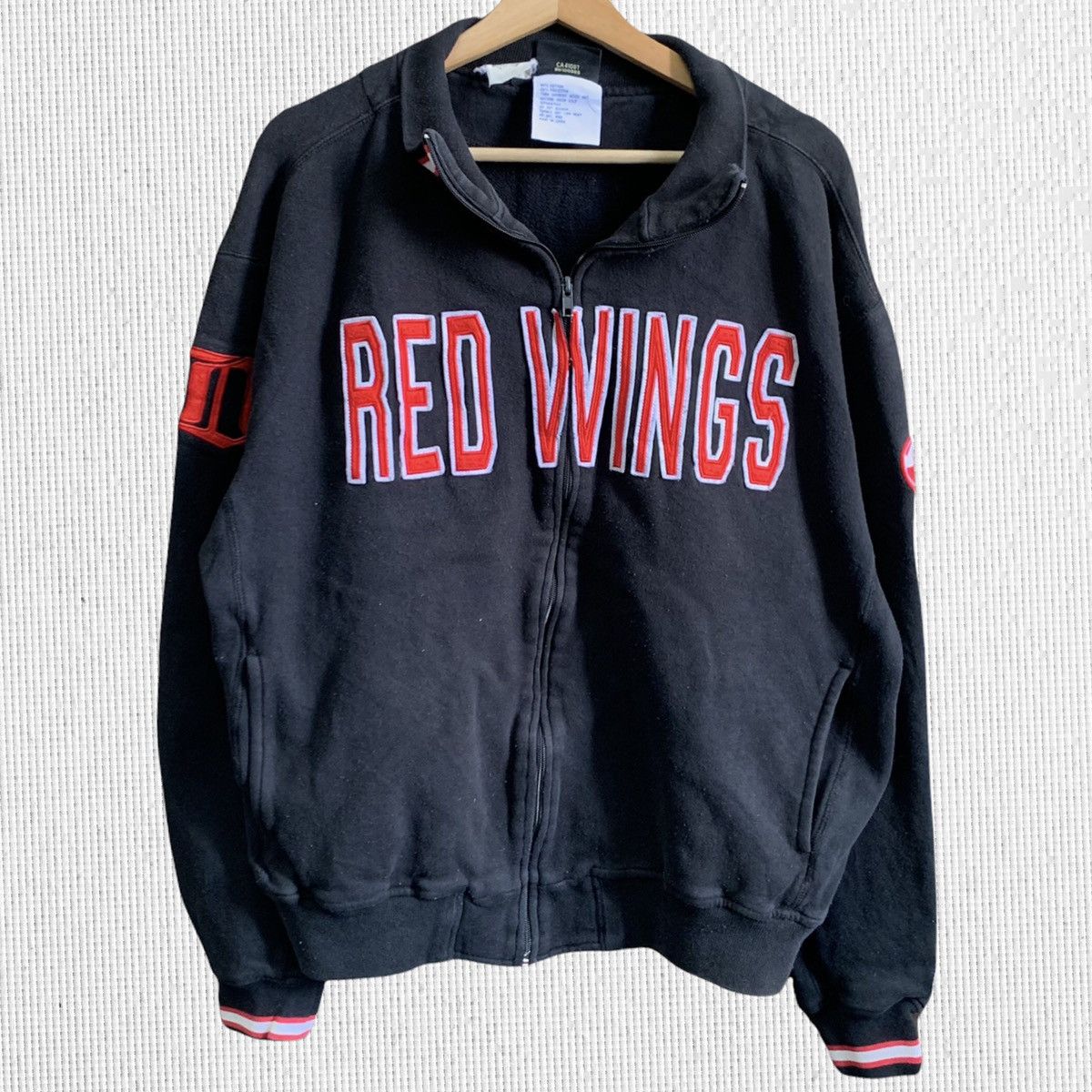 Red Wing × Vintage Vtg Red Wings Zipper Jacket Size US XL / EU 56 / 4 - 1 Thumbnail