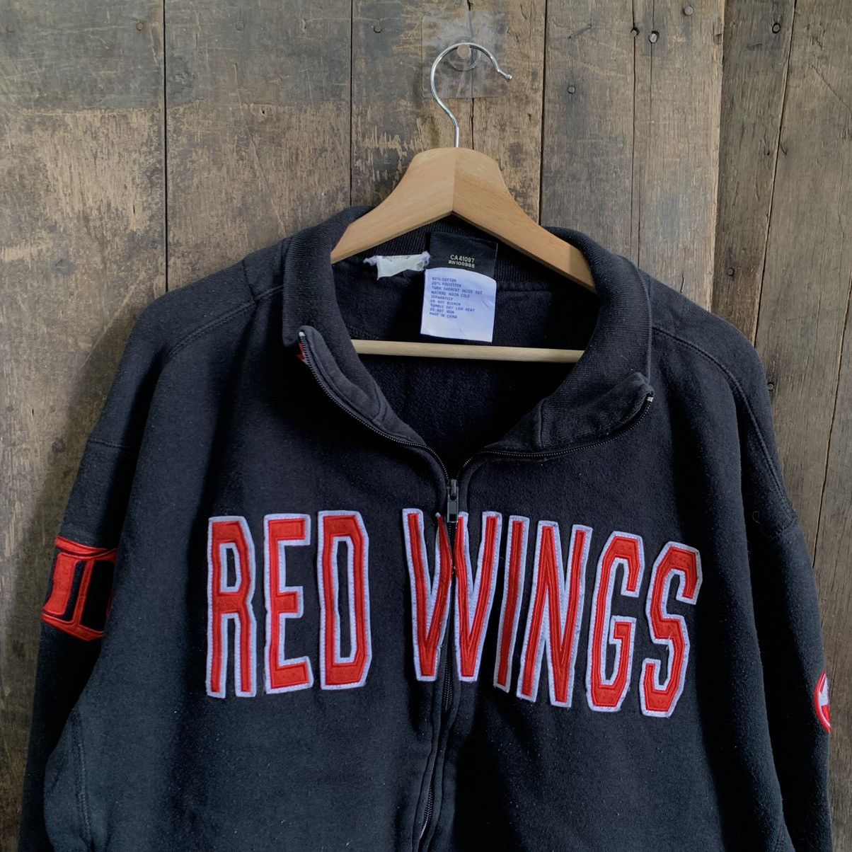 Red Wing × Vintage Vtg Red Wings Zipper Jacket Size US XL / EU 56 / 4 - 2 Thumbnail