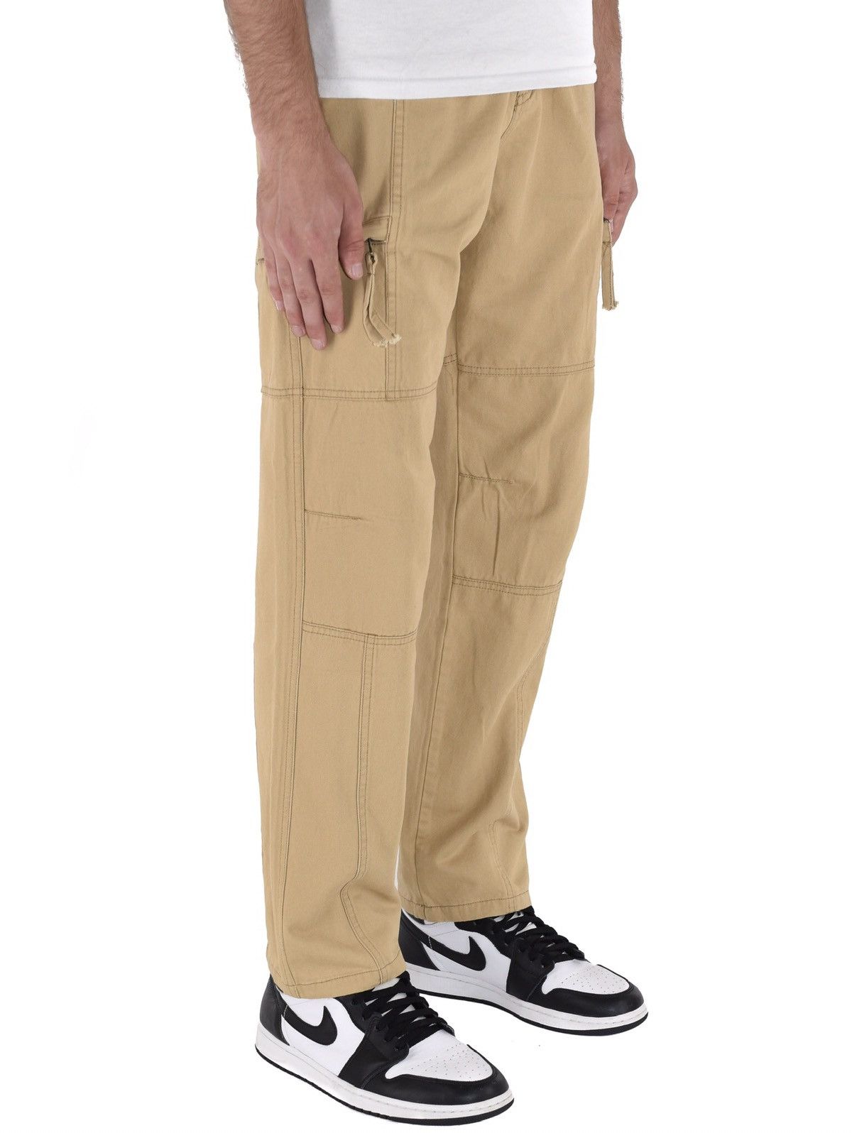 Japanese Brand Zip Cargo Pants Tan Size US 30 / EU 46 - 1 Thumbnail