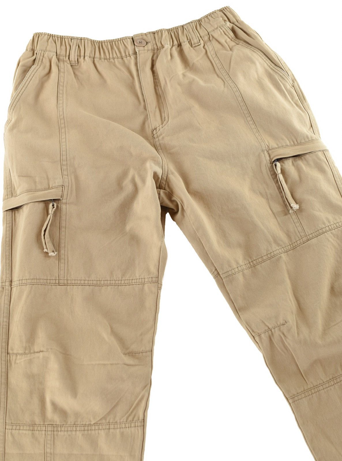 Japanese Brand Zip Cargo Pants Tan Size US 30 / EU 46 - 7 Thumbnail