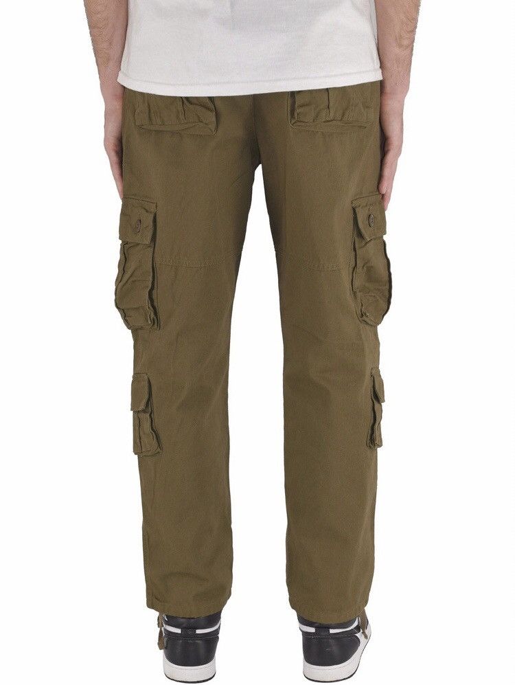 Japanese Brand 8 Pocket Cargo Pants Khaki Size US 30 / EU 46 - 4 Thumbnail