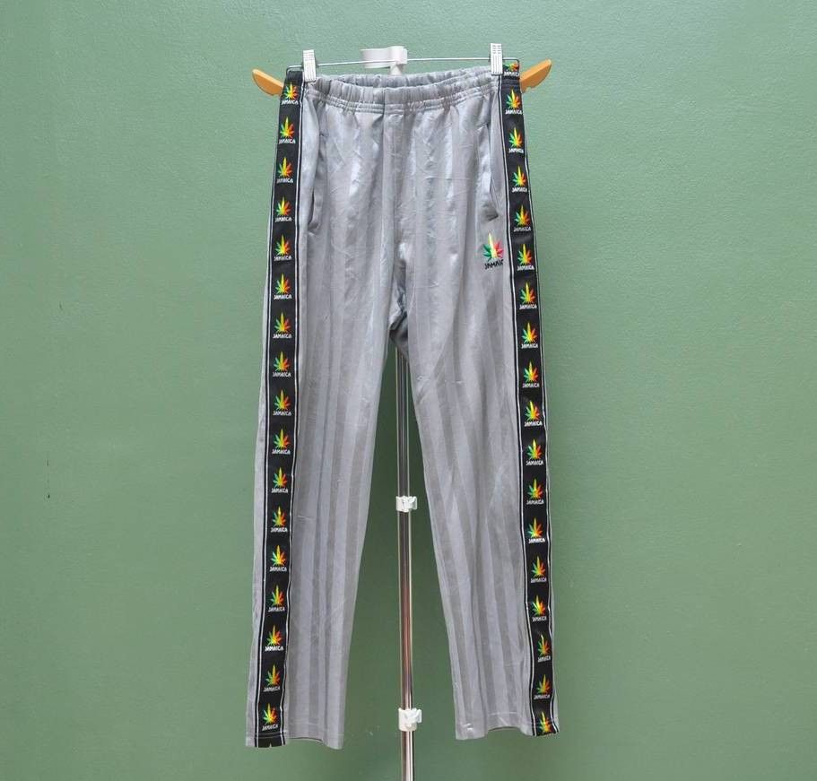 Designer × Japanese Brand × Vintage Vintage Jamaica Marijuana Trackpant Travis Scott Style Size US 31 - 1 Thumbnail