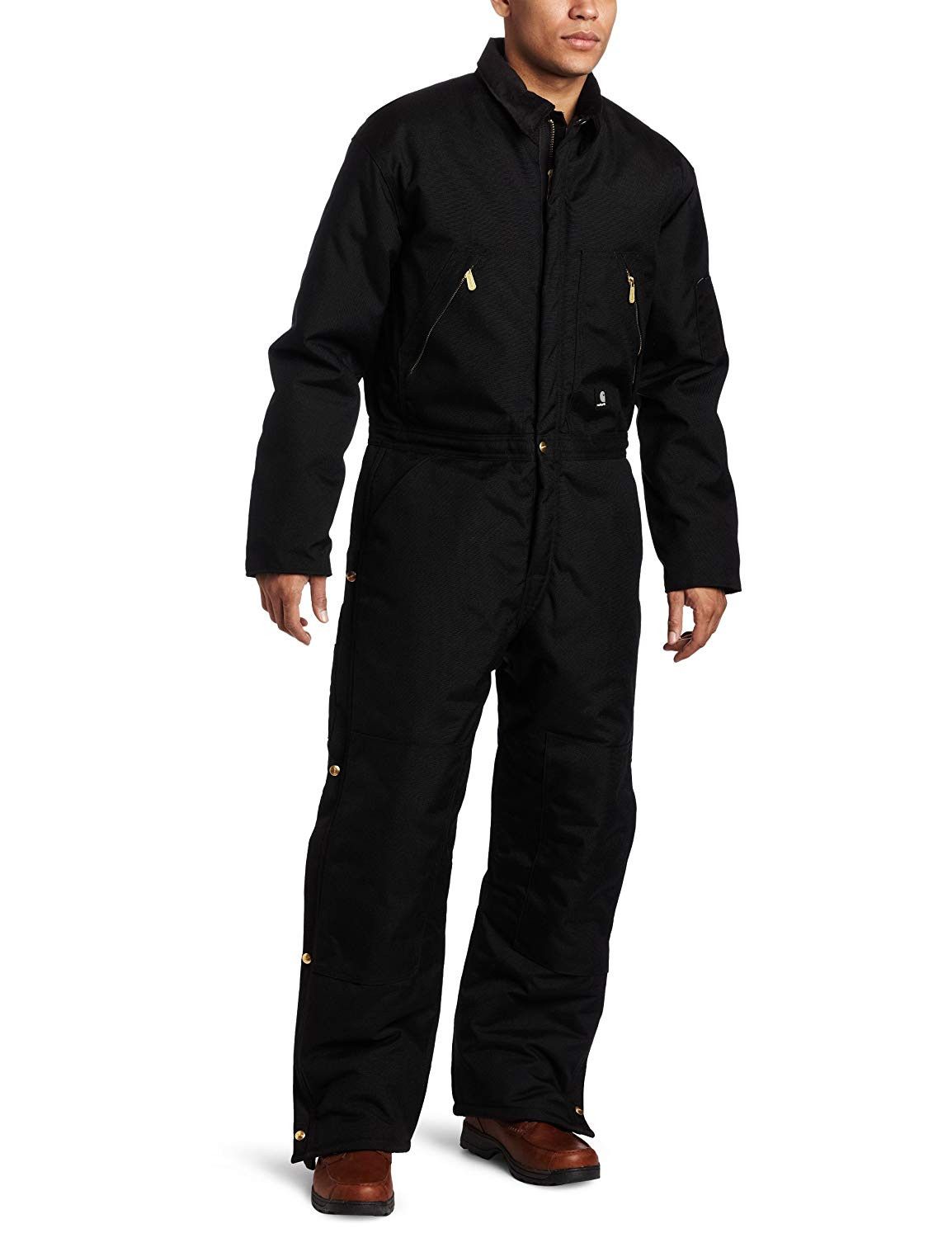 image of Carhartt Duck Canvas X01 Quilt Lined Coverall Workwear in Black, Men's (Size 2XL)