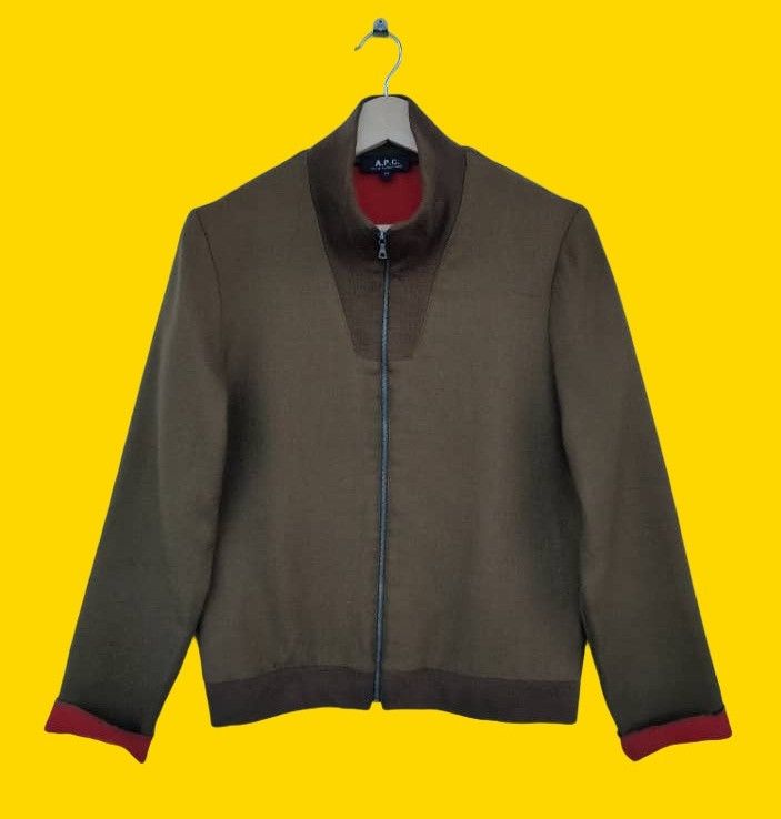 A.P.C. Vintage A.P.C. PARIS Jacket Sweater Zip Up Size M / US 6-8 / IT 42-44 - 3 Thumbnail