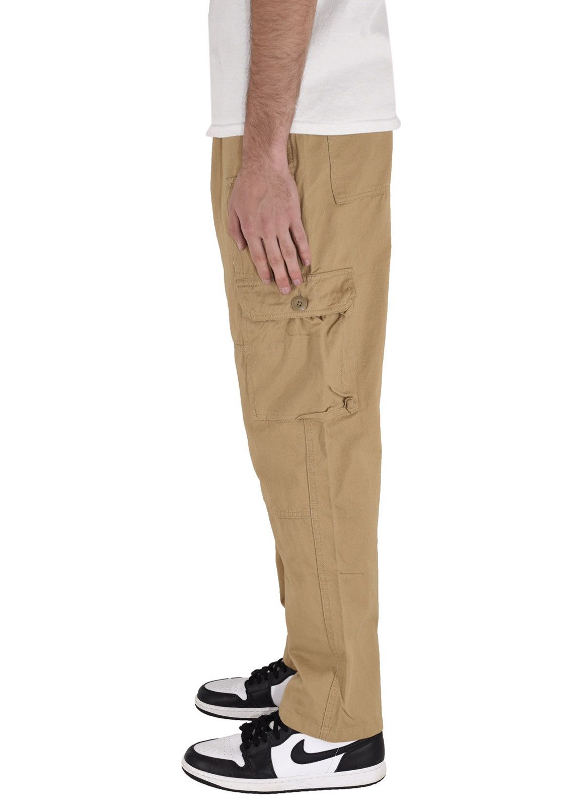 Japanese Brand Utility Cargo Pants Tan Size US 38 / EU 54 - 3 Thumbnail