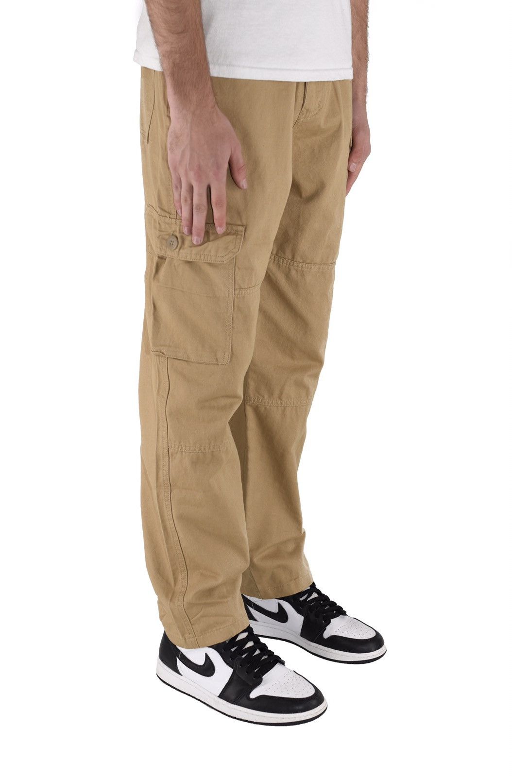 Japanese Brand Utility Cargo Pants Tan Size US 38 / EU 54 - 2 Thumbnail