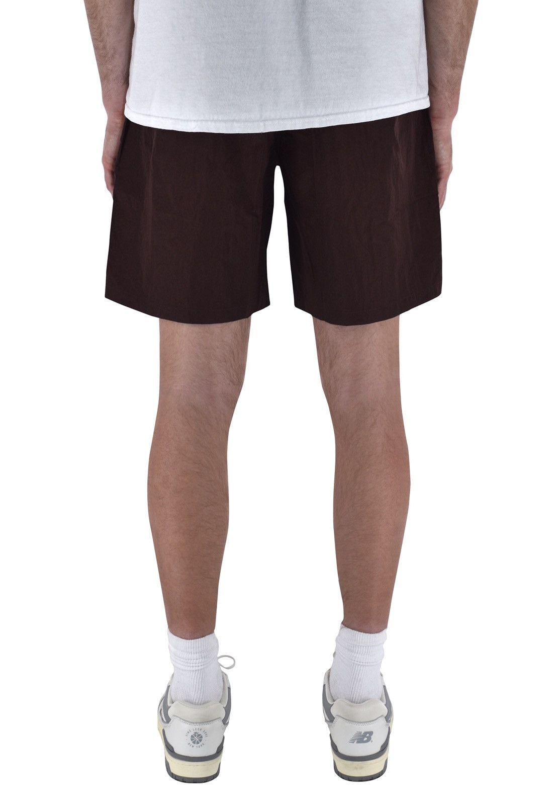 Vintage Crinkle Nylon Shorts Brown XXL Size US 38 / EU 54 - 6 Thumbnail