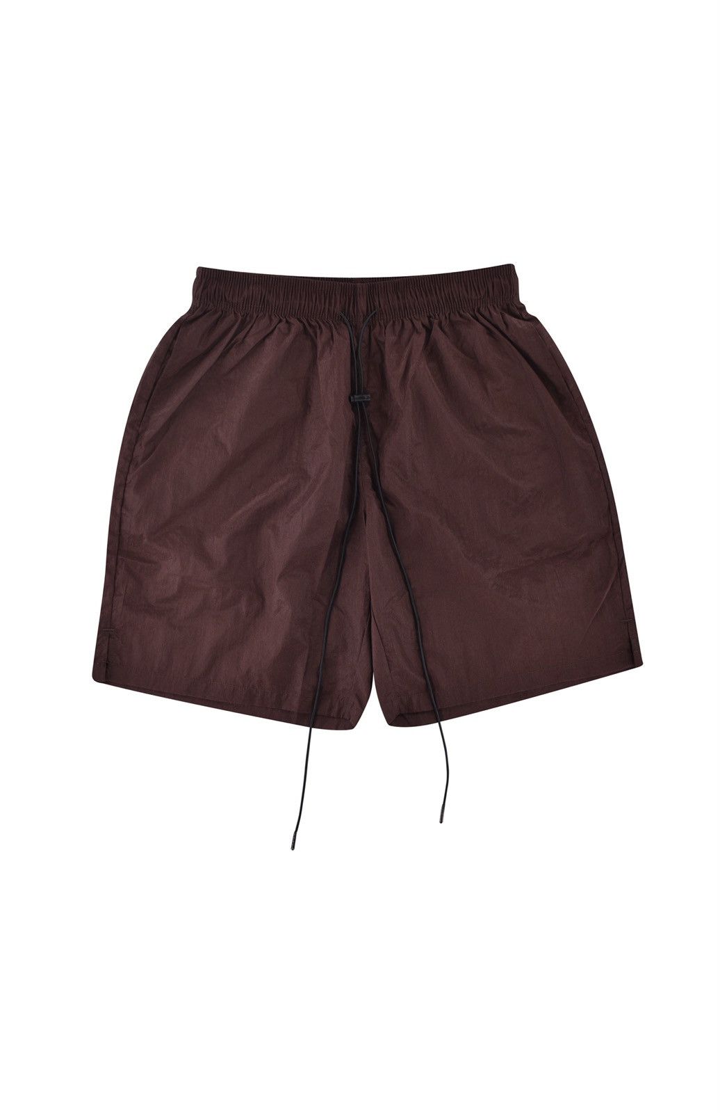 Vintage Crinkle Nylon Shorts Brown XXL Size US 38 / EU 54 - 1 Thumbnail