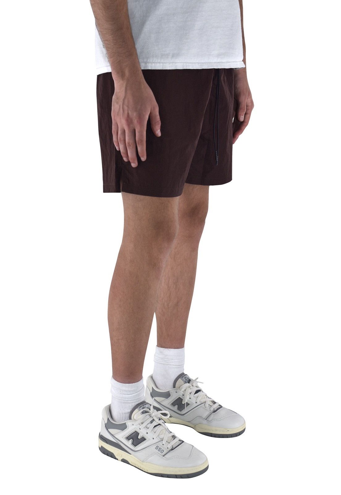 Vintage Crinkle Nylon Shorts Brown XXL Size US 38 / EU 54 - 5 Thumbnail