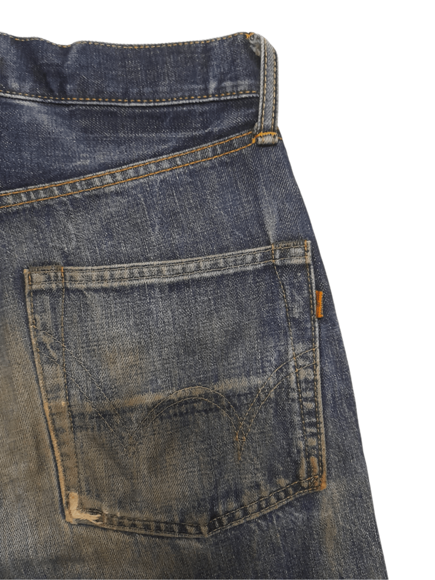 Edwin 90s EDWIN 505 Selvedge Distressed Japan Denim (D917) Size US 29 - 8 Thumbnail