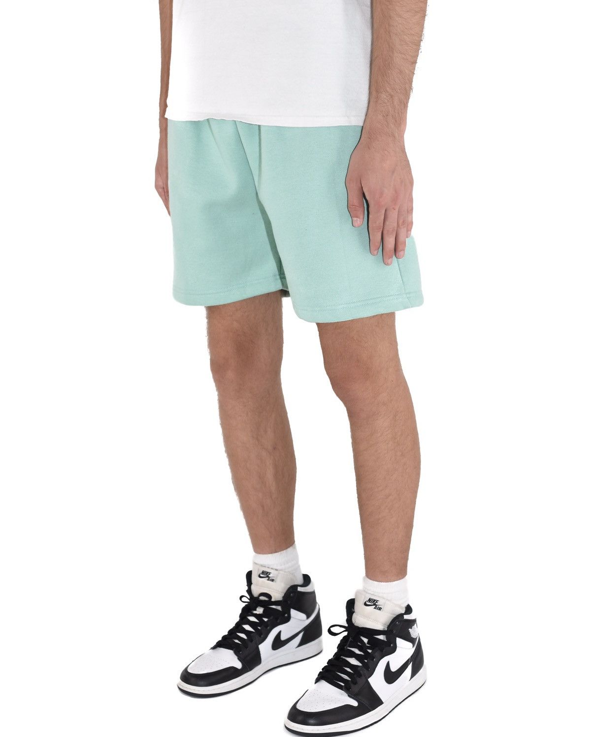 Vintage Fleece Sweat Shorts Mint Xxl Size US 36 / EU 52 - 2 Thumbnail