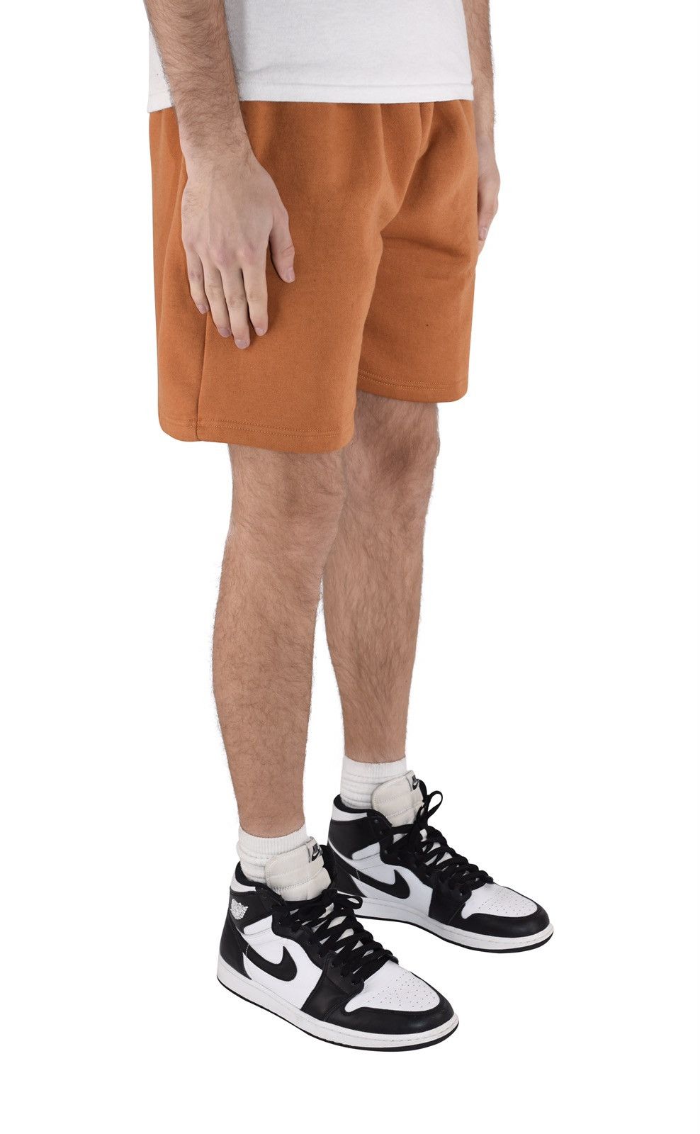 Vintage Fleece Sweat Shorts Burnt Orange XL Size US 34 / EU 50 - 6 Thumbnail