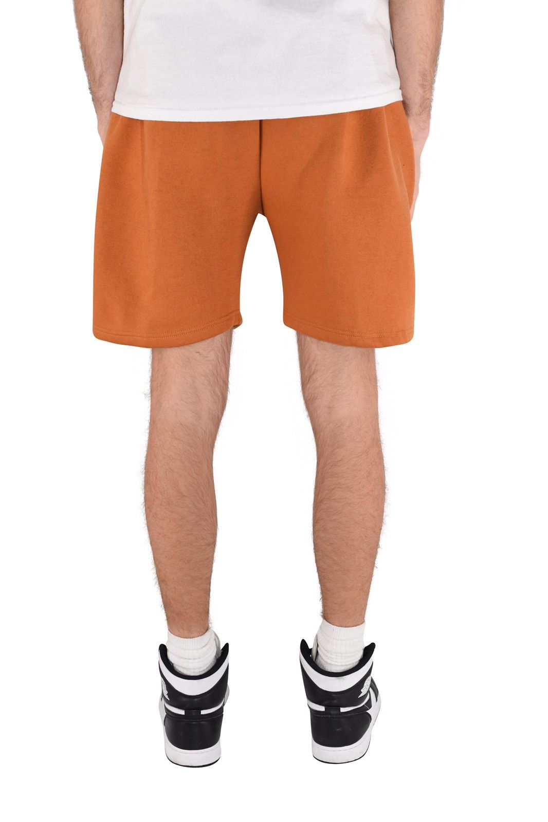 Vintage Fleece Sweat Shorts Burnt Orange XL Size US 34 / EU 50 - 7 Thumbnail