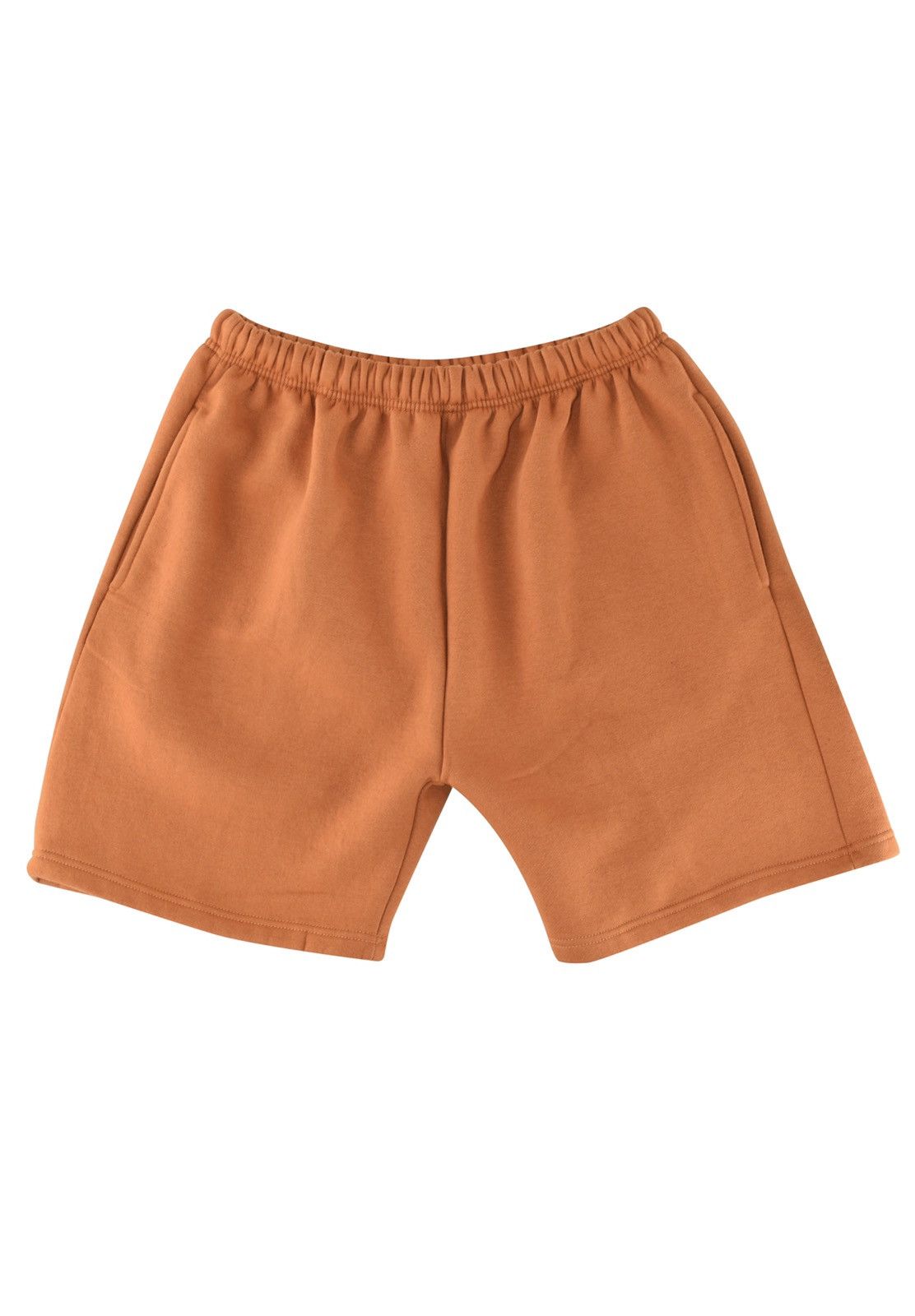 Vintage Fleece Sweat Shorts Burnt Orange XL Size US 34 / EU 50 - 1 Thumbnail