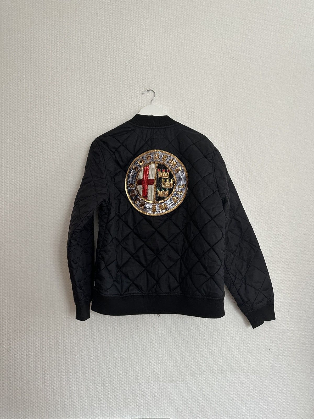 Supreme Supreme Sequin Patch Quilted Bomber Jacket SS16 | Grailed