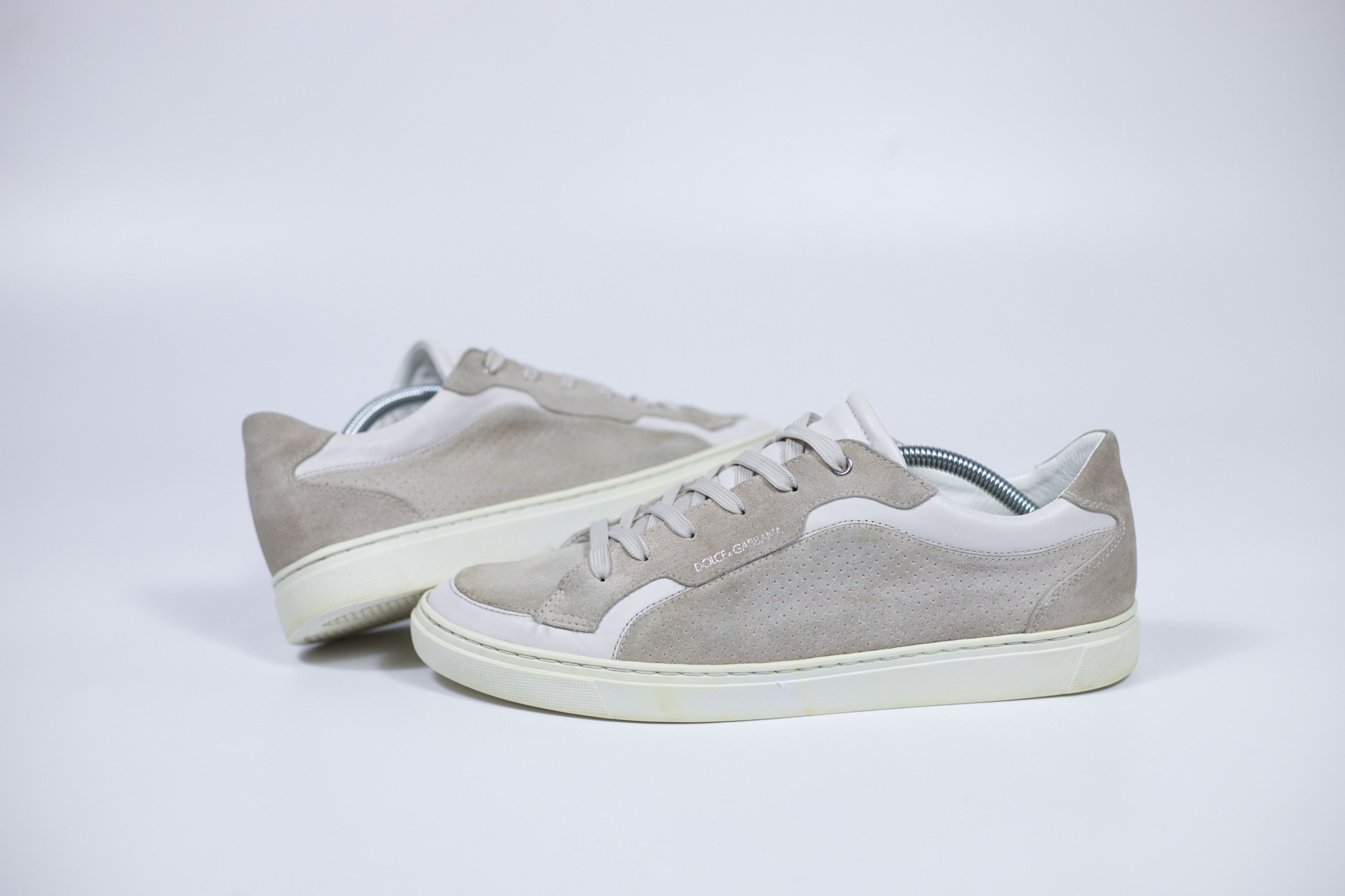 Dolce & Gabbana 10IT! Dolce&Gabbana Suede Low Trainers Size US 11.5 / EU 44-45 - 1 Thumbnail