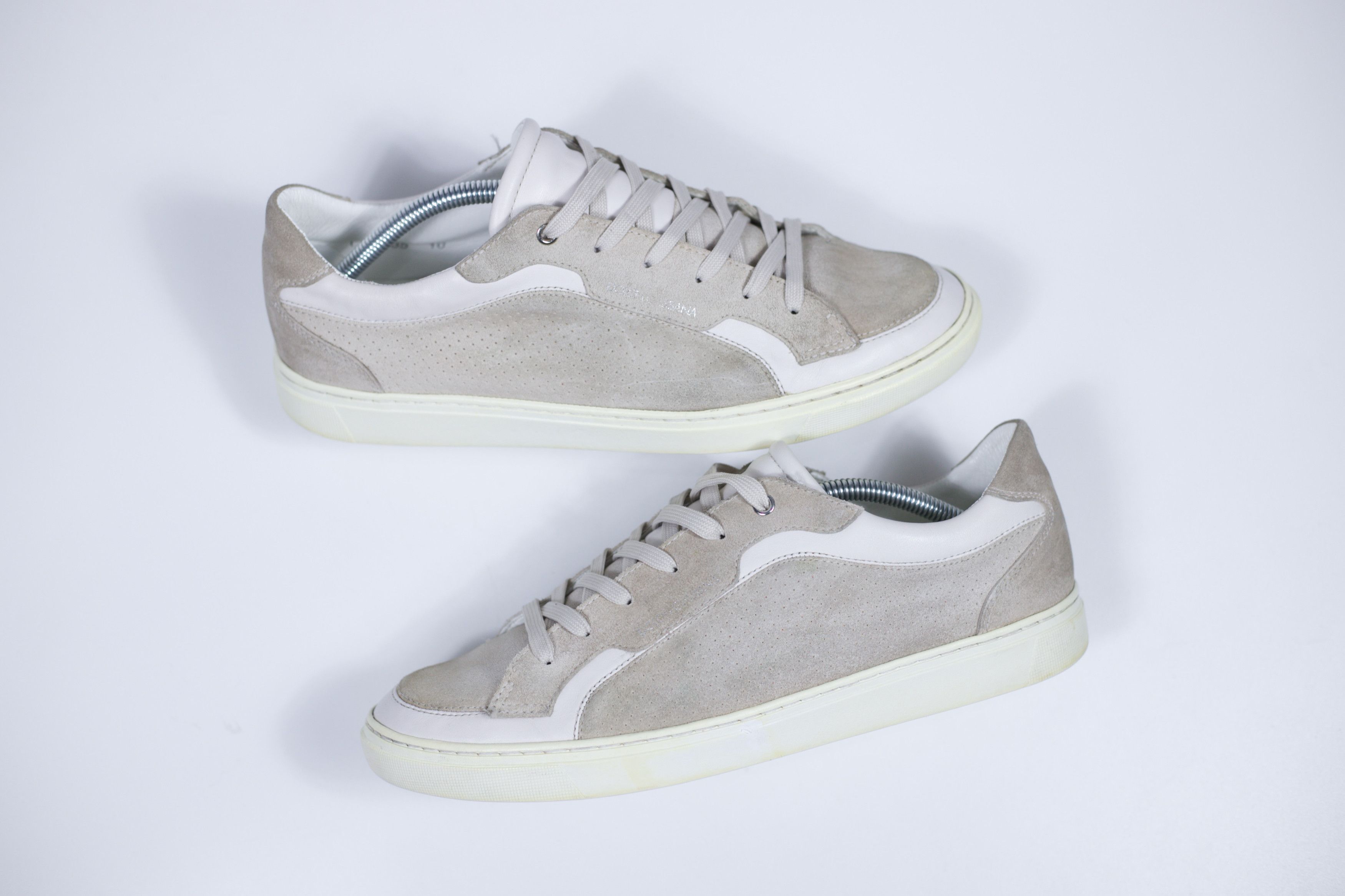 Dolce & Gabbana 10IT! Dolce&Gabbana Suede Low Trainers Size US 11.5 / EU 44-45 - 4 Thumbnail