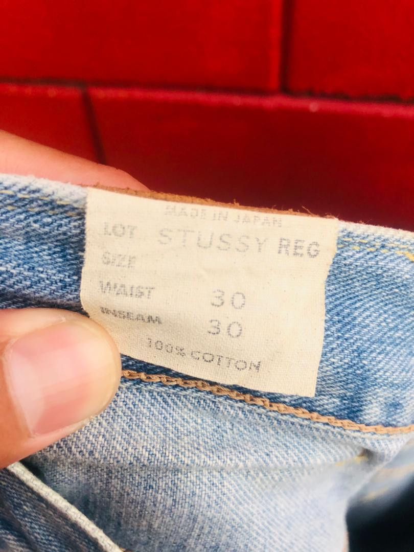 Japanese Brand Vintage Stussy Vs Lee Japanese Designer Fashion Style Size US 30 / EU 46 - 13 Thumbnail